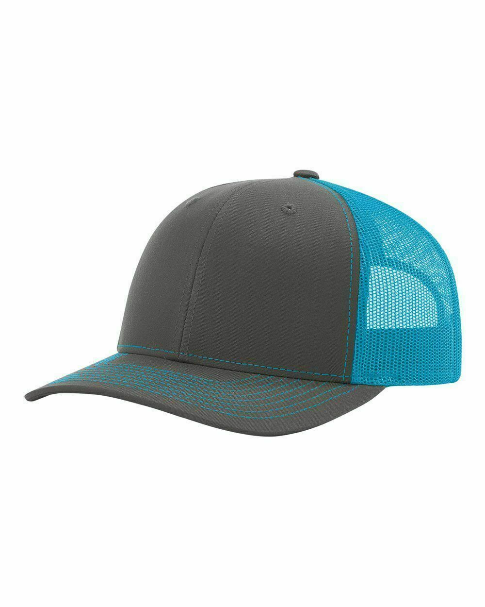 Adjustable Trucker Hat Mesh Snapback 2-Tone Baseball Cap Visor Unisex - Picture 8 of 16