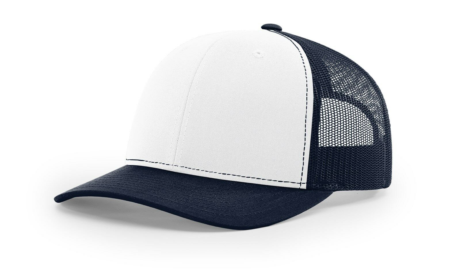 Adjustable Trucker Hat Mesh Snapback 2-Tone Baseball Cap Visor Unisex - Picture 13 of 16
