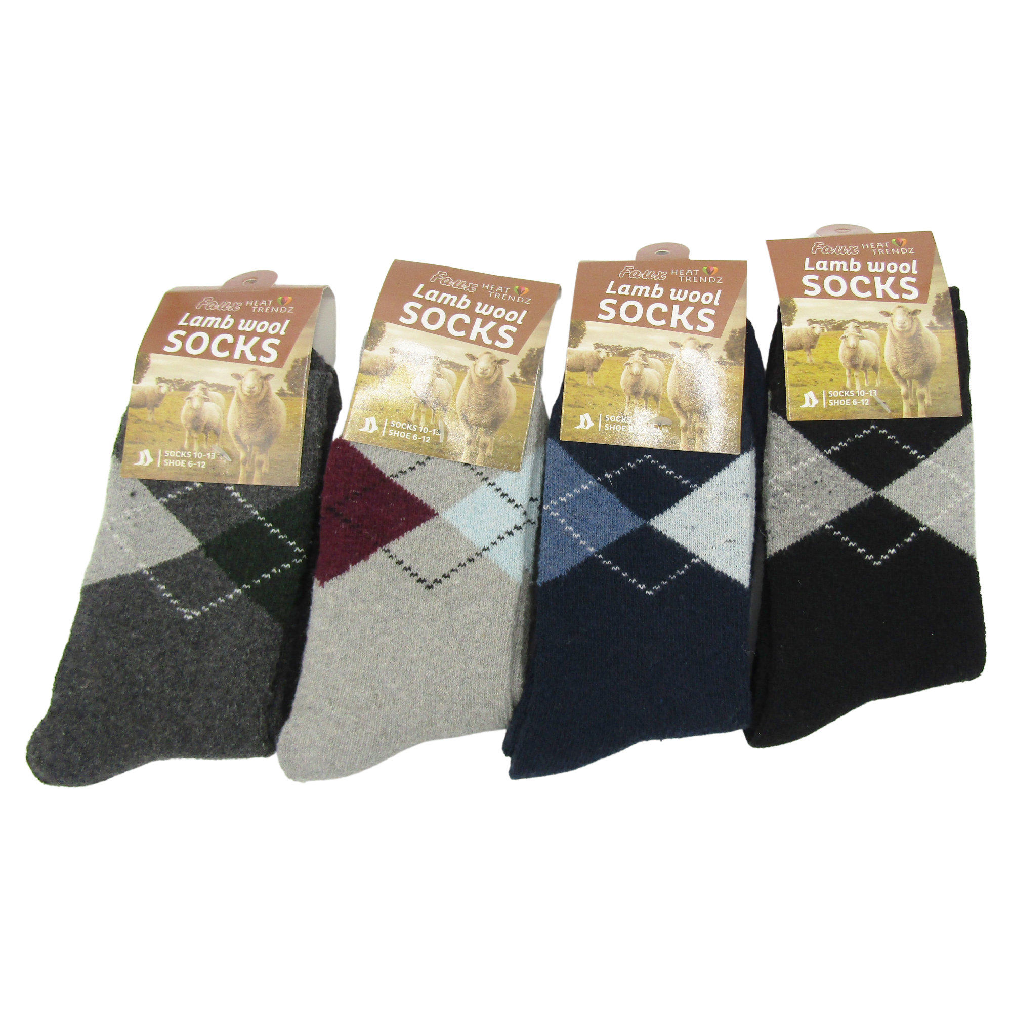 4 Pairs of Men's Soft Comfort Thick Casual Warm Wool Crew Socks - Picture 7 of 9