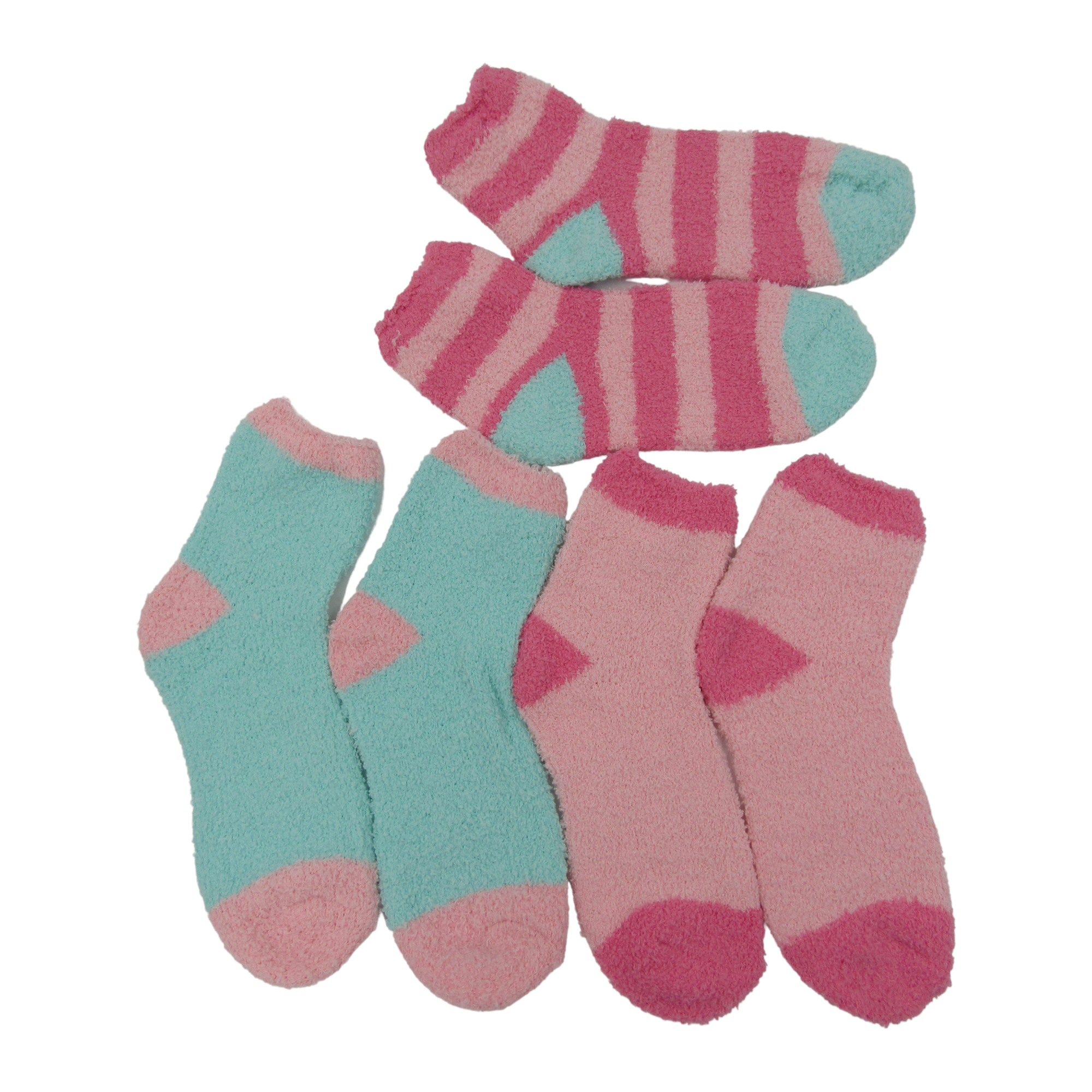 6-12 Pairs of Women's Quarter Bed Room Slipper Socks Soft & Comfy Fuzzy - Picture 26 of 29