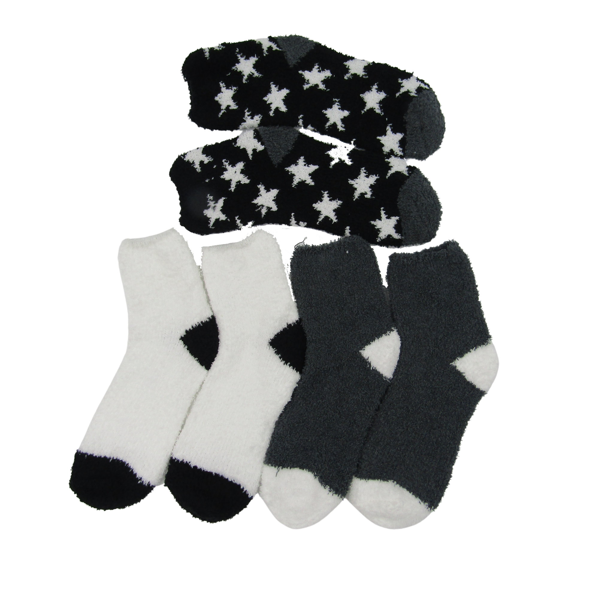 6-12 Pairs of Women's Quarter Bed Room Slipper Socks Soft & Comfy Fuzzy - Picture 23 of 29