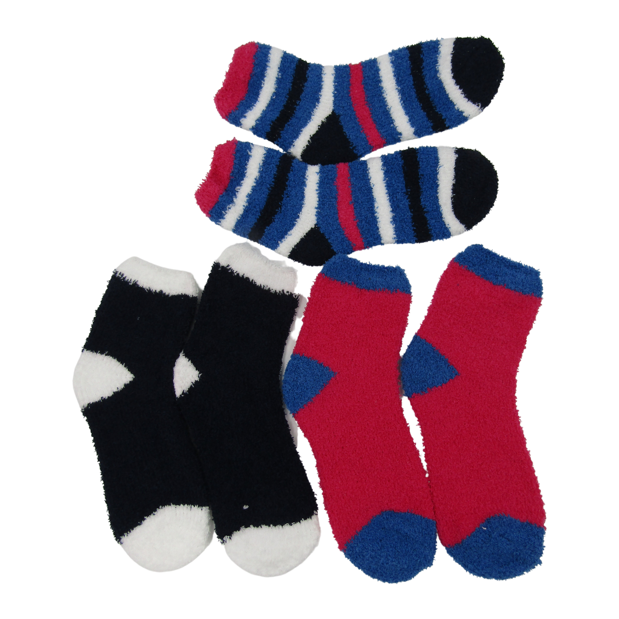 6-12 Pairs of Women's Quarter Bed Room Slipper Socks Soft & Comfy Fuzzy - Picture 17 of 29