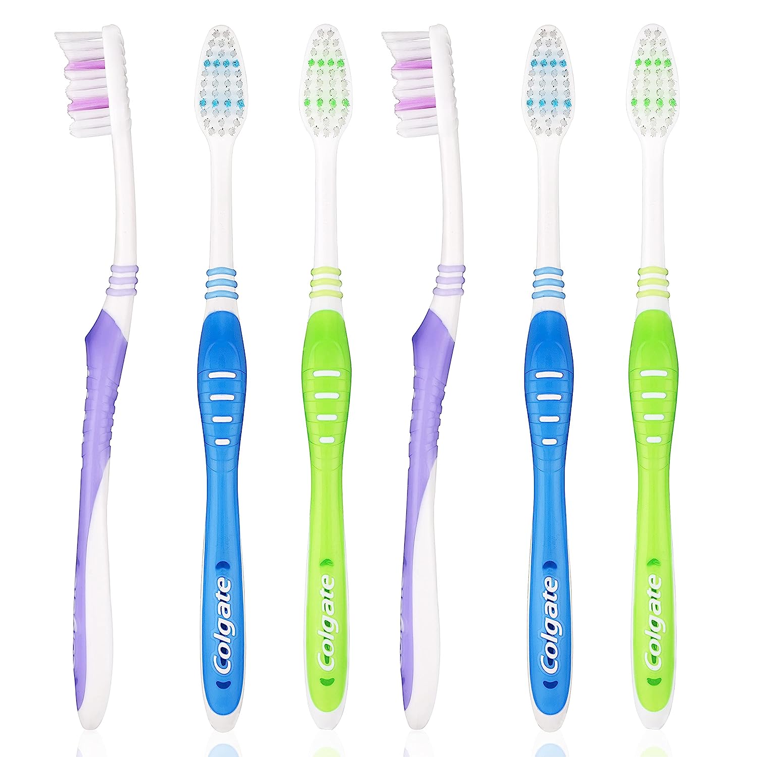 6-12 Pack Colgate Super Flexi Manual Toothbrush with Tongue Cleaner, Medium - Picture 9 of 18