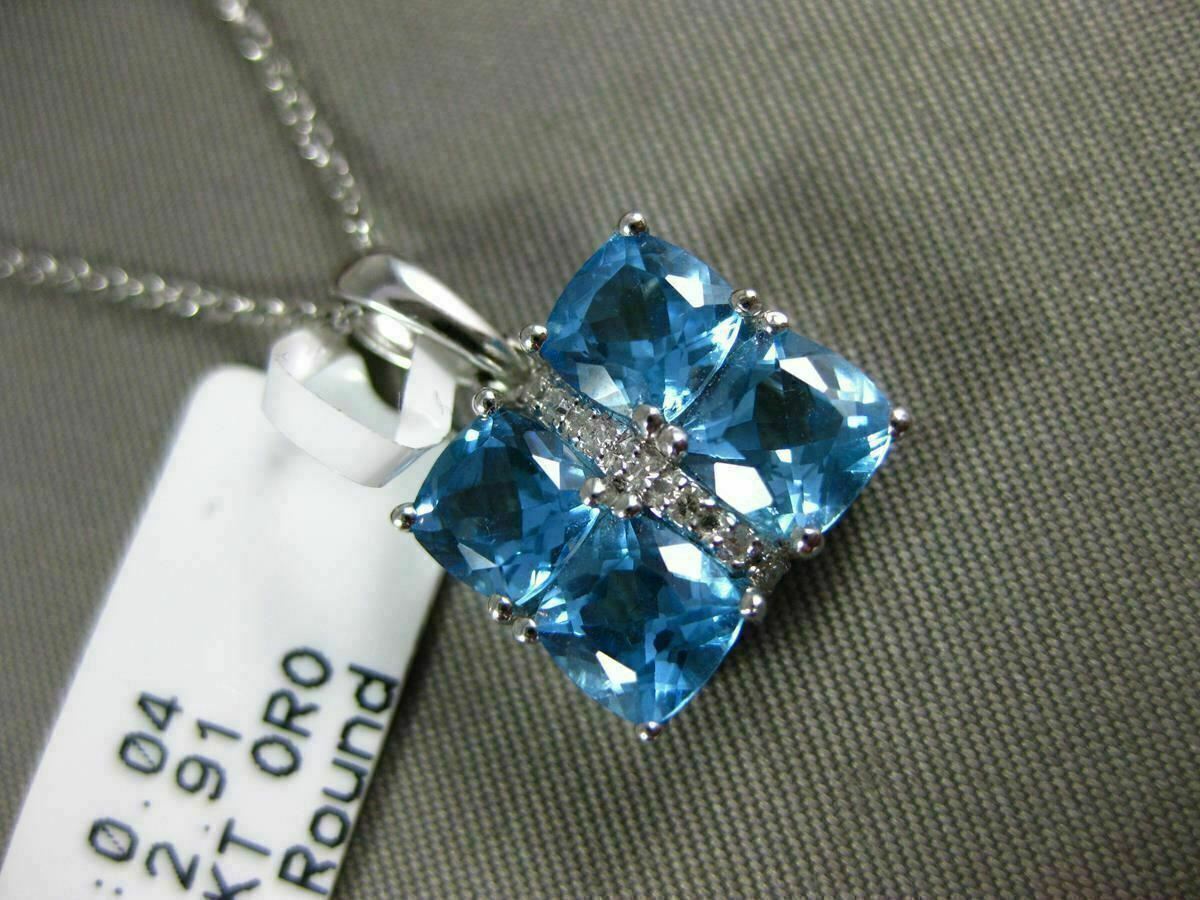 ESTATE .17CT DIAMOND & AAA SOUTH SEA PEARL 18K WHITE GOLD 3D DROP PENDANT #11930 product image view 2