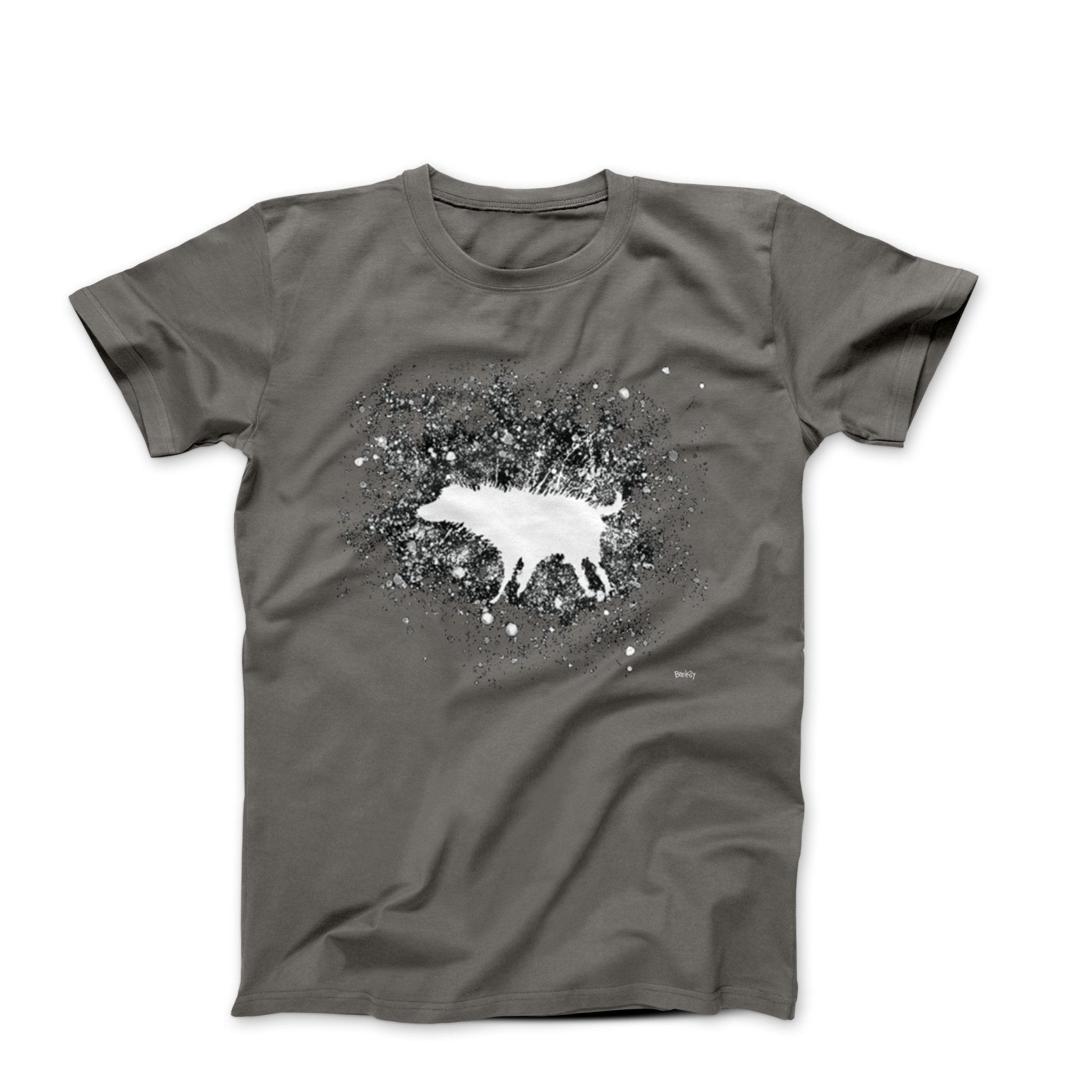 Banksy Wet Dog Splatter Street Art T-shirt