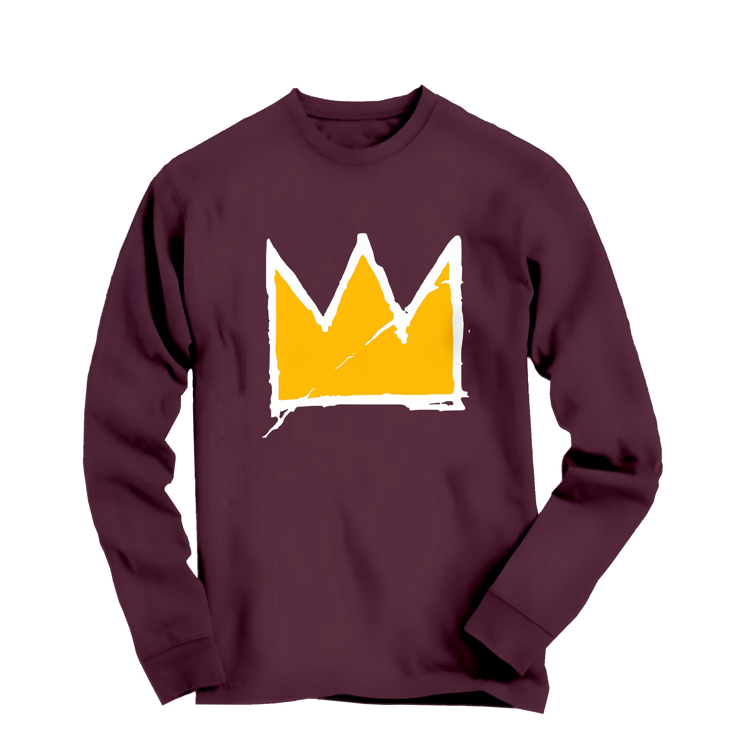 Crown Graffiti Street Art Long Sleeve Tee