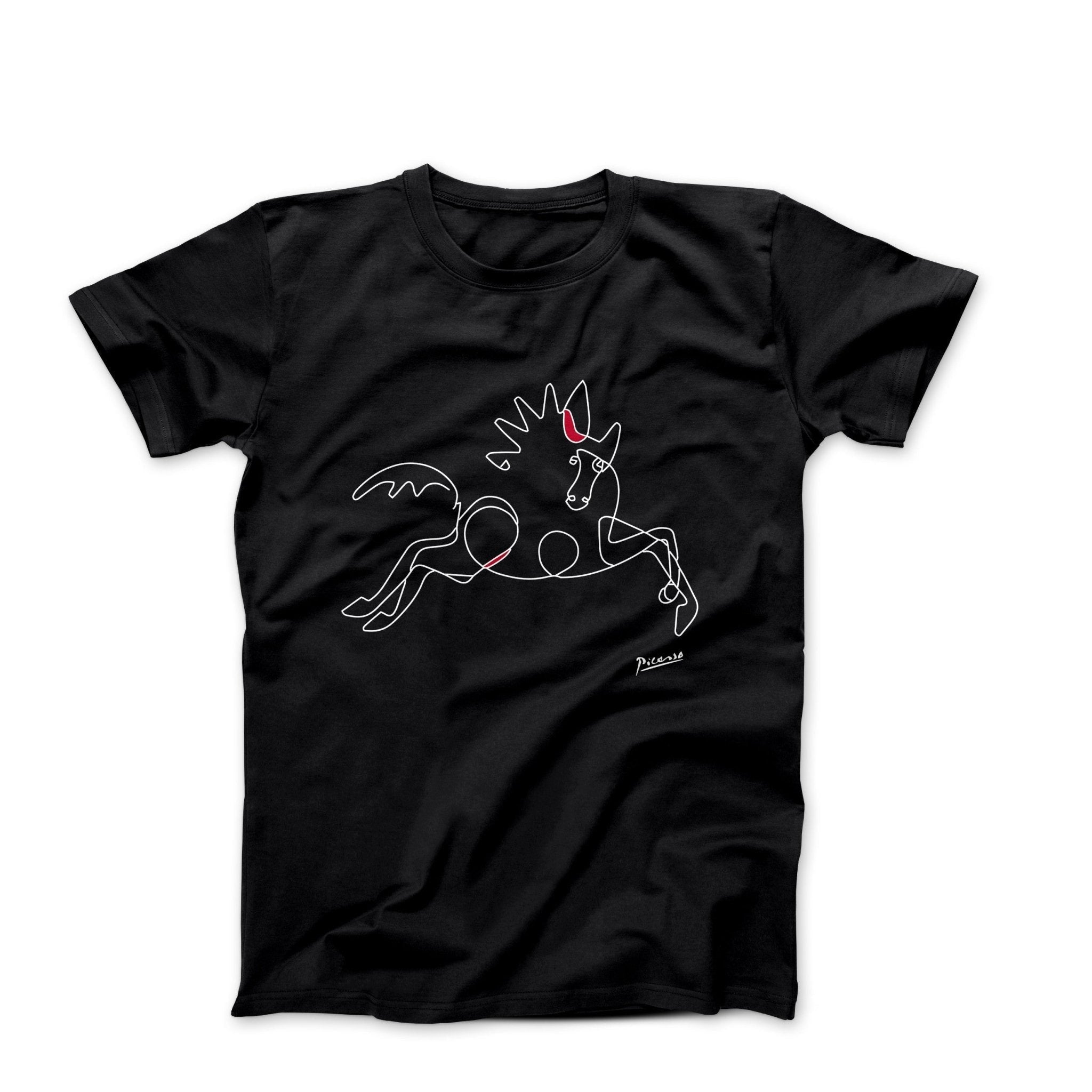 Picasso Stallion Line Sketch T-shirt