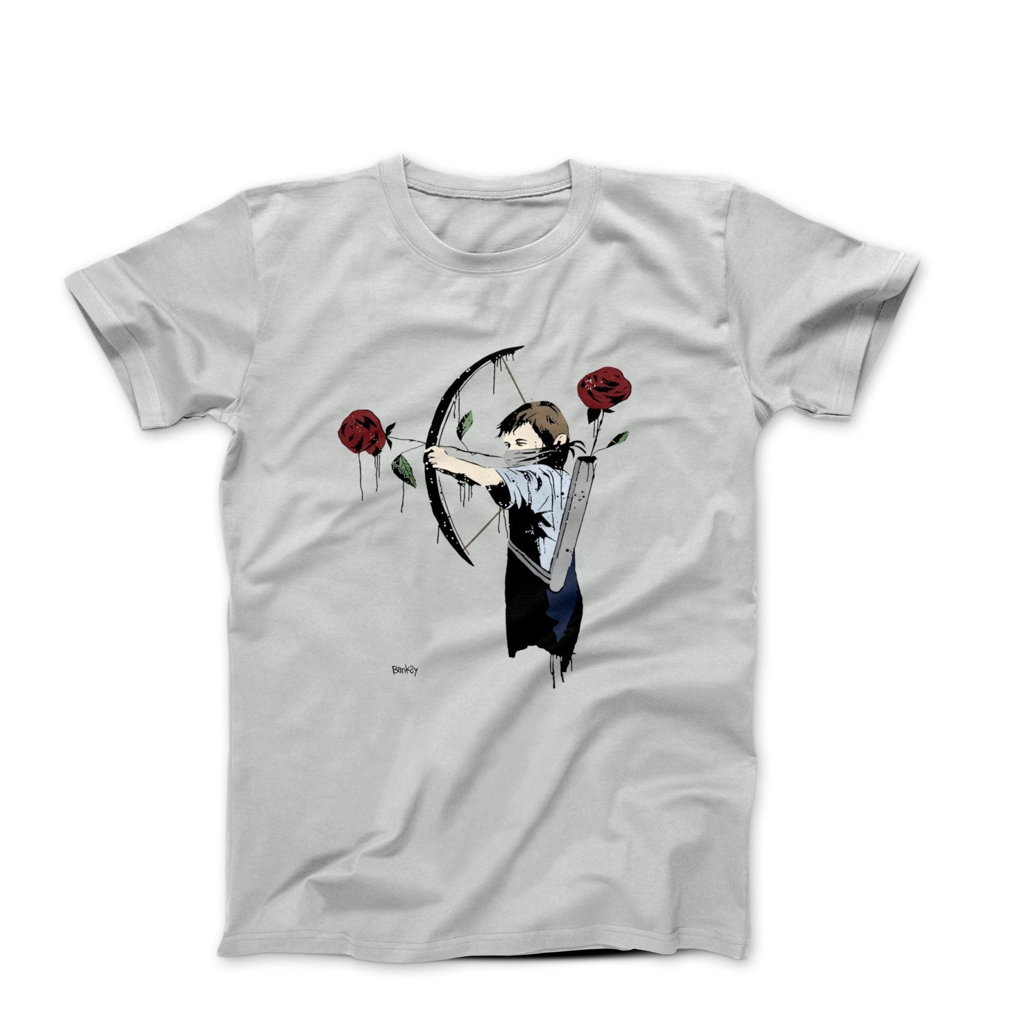 Banksy Bow and Rose Arrows T-shirt