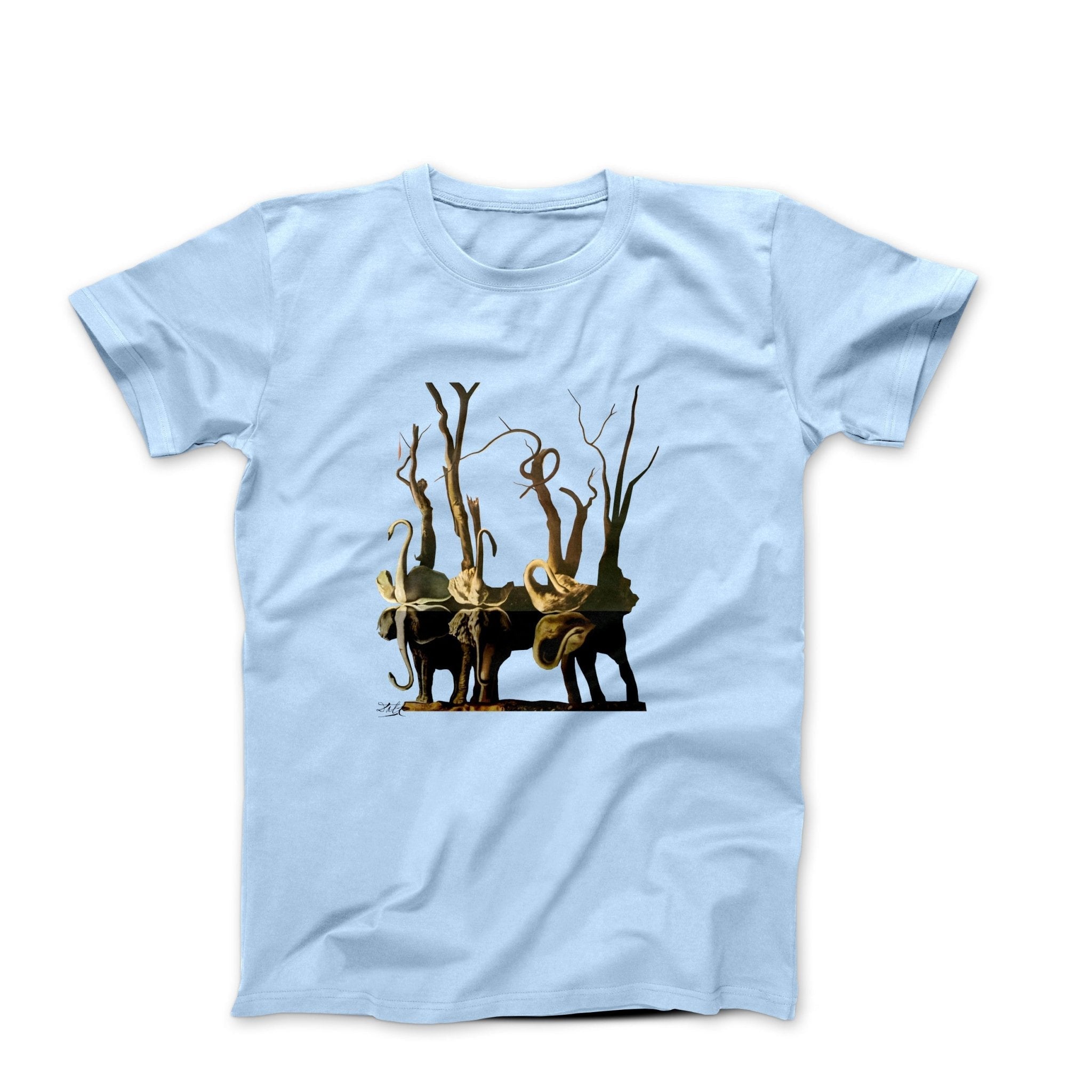 Dali Swans Reflecting Elephants Art T-Shirt