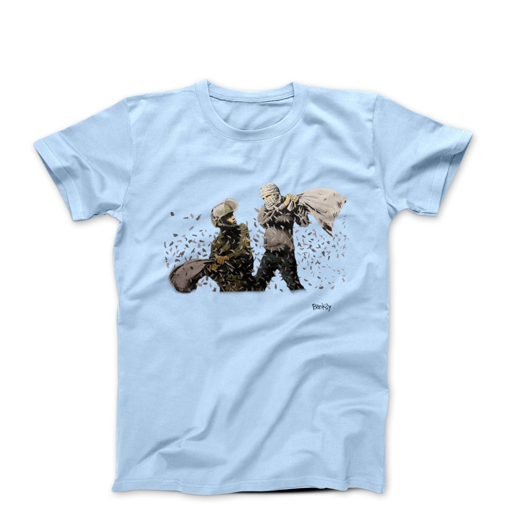 Banksy Pillow Fight (2017) Street Art Tshirt eBay
