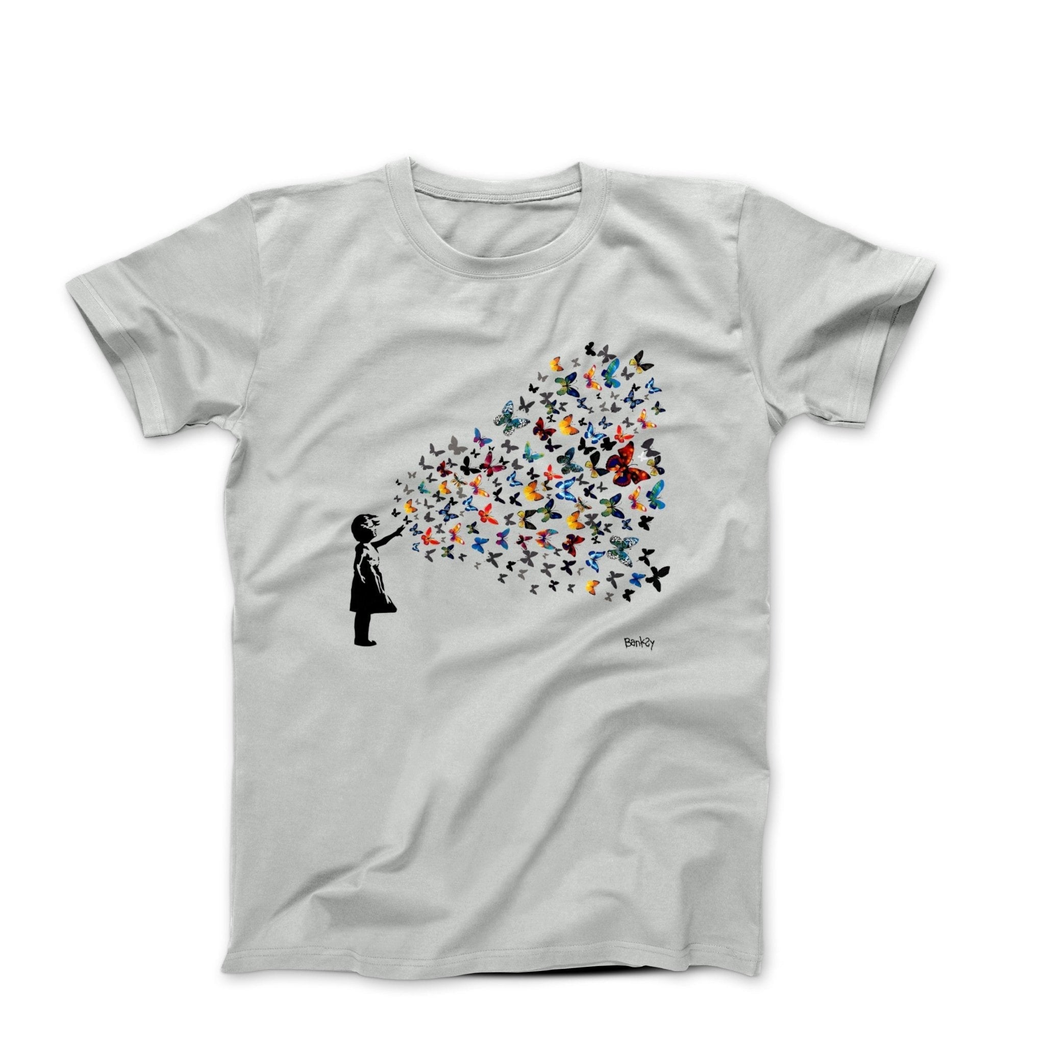 Banksy Butterfly Girl Street Art T-shirt