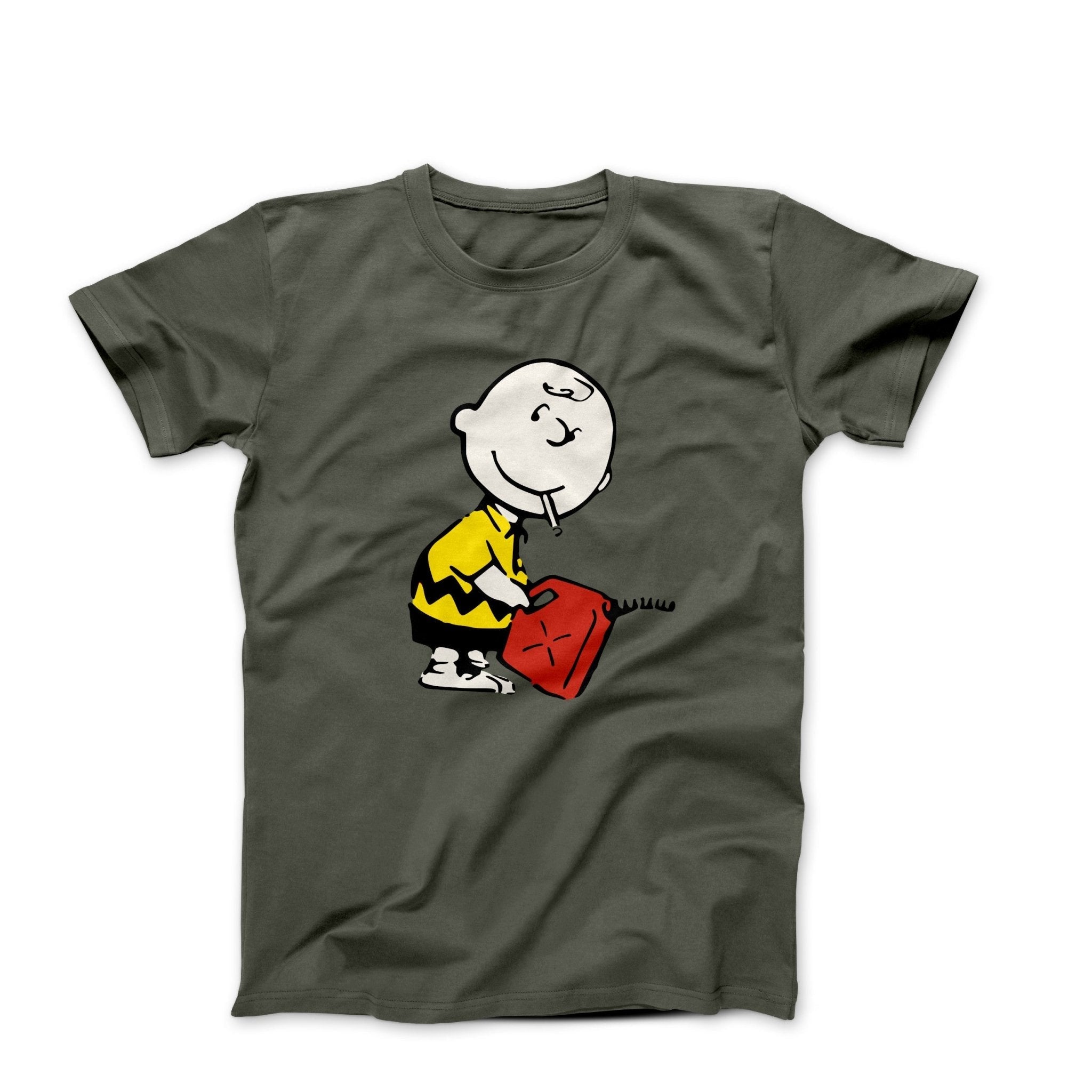 Banksy-Inspired Comic Fire Starter Street Art T-shirt