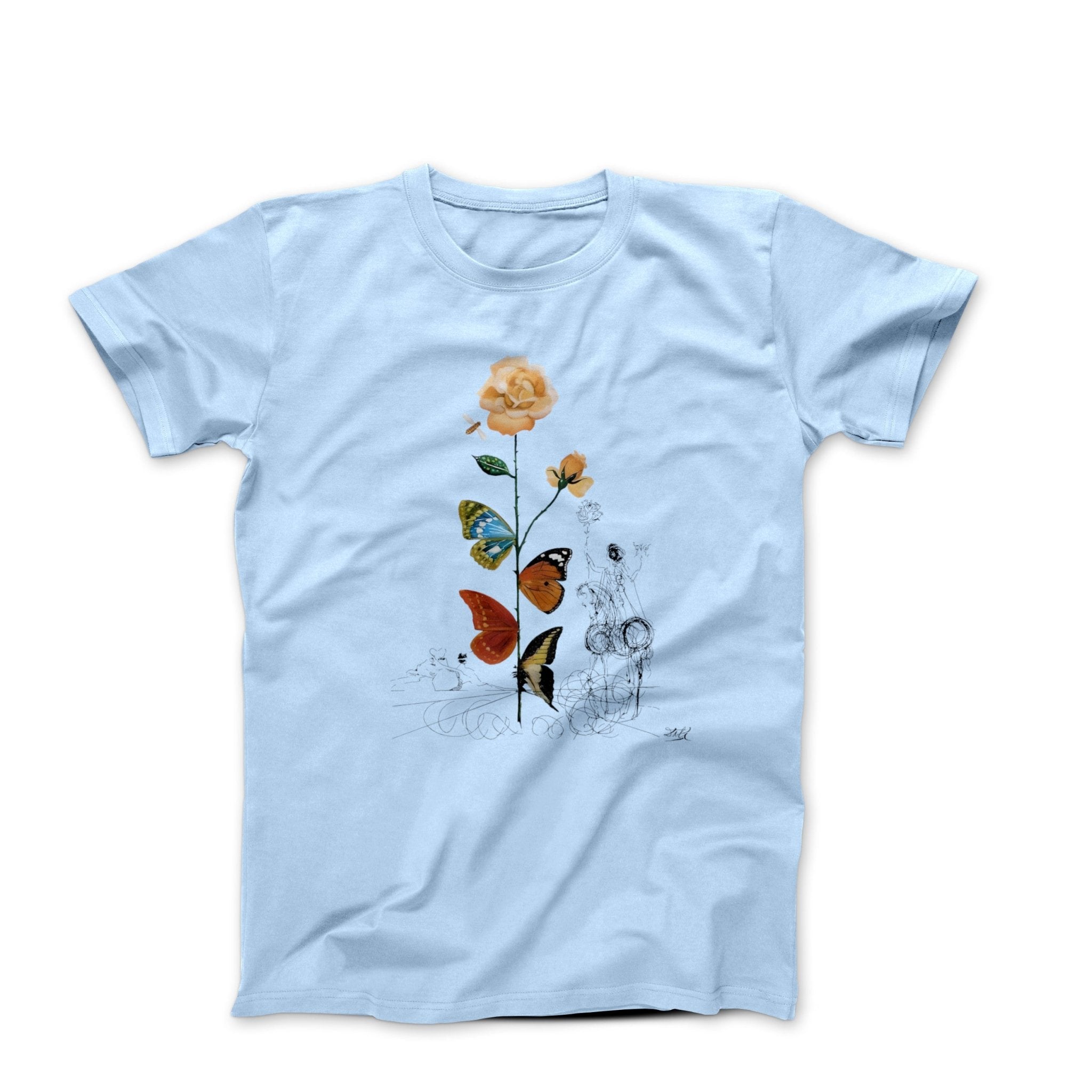 Dali Butterfly Rosa Artwork T-shirt