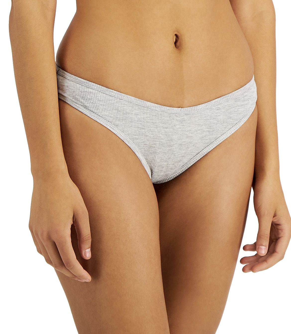 JENNI Women’s Ribbed Thong Sleep Grey Hethear