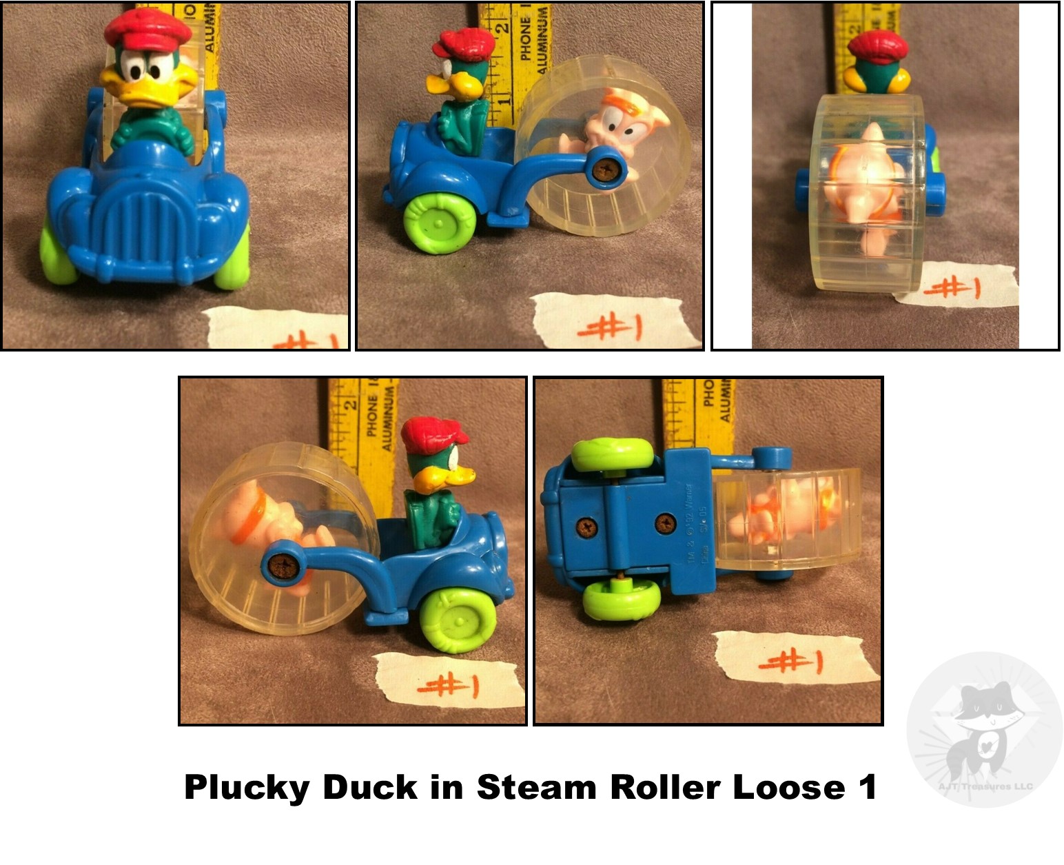McDonald's 1992 Vintage Looney Tunes Tiny Toons Whacky Rollers-Pick Your Fav! - Picture 30 of 35