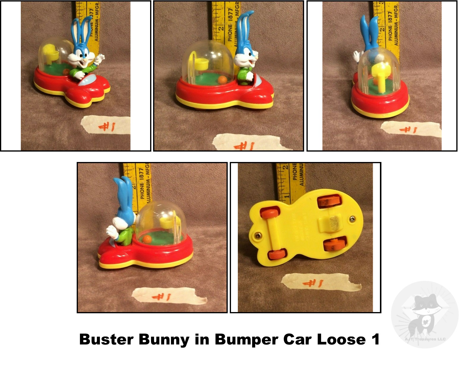 McDonald's 1992 Vintage Looney Tunes Tiny Toons Whacky Rollers-Pick Your Fav! - Picture 7 of 35