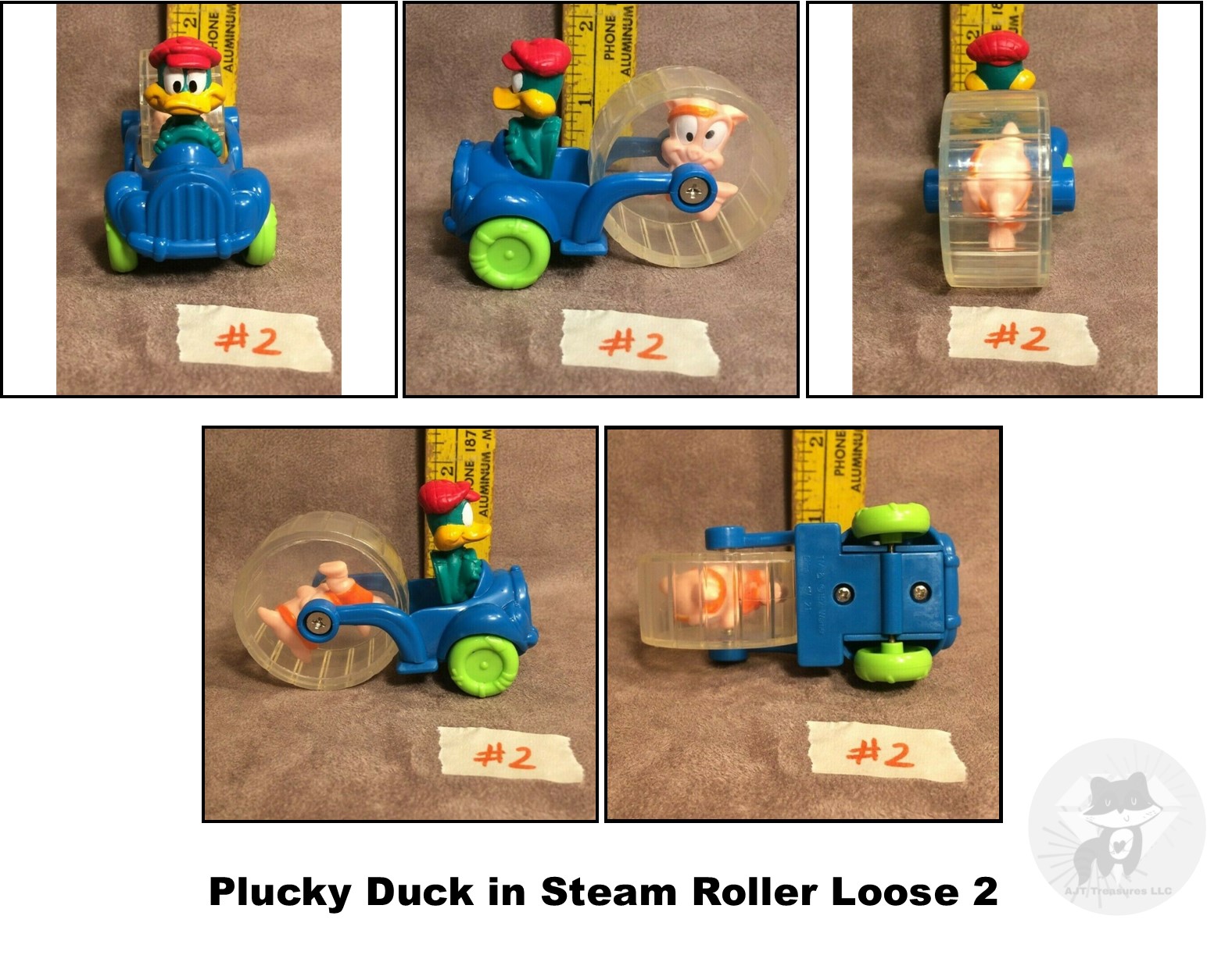 McDonald's 1992 Vintage Looney Tunes Tiny Toons Whacky Rollers-Pick Your Fav! - Picture 31 of 35