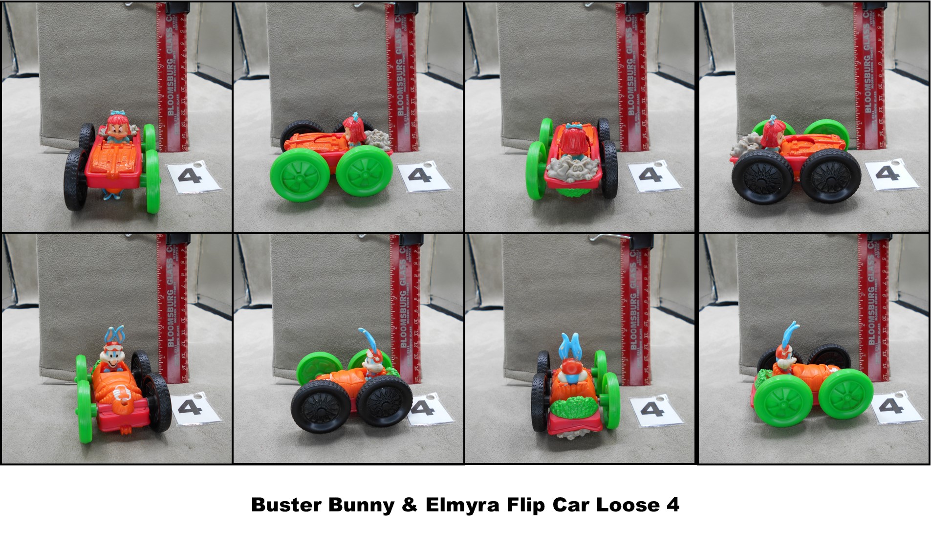 McDonald's 1991 Vintage Looney Tunes Tiny Toons Flip Cars & U3 Toys-Pick! - Picture 7 of 10