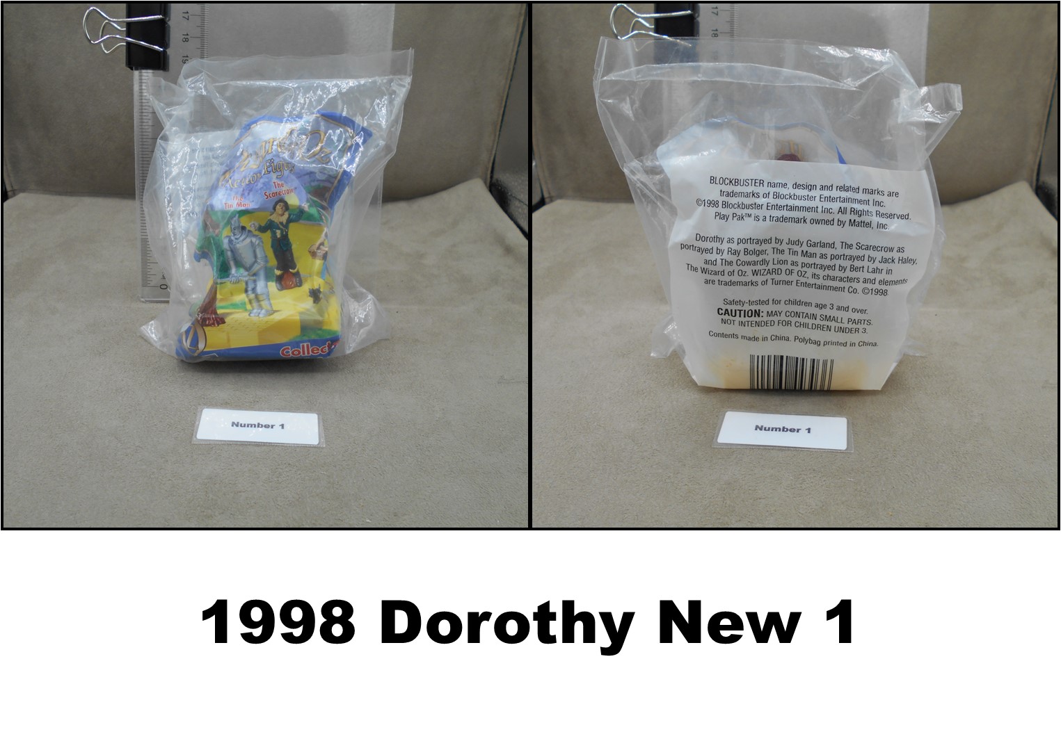 Blockbuster 1998 Play Pak Wizard of Oz Vintage Collector Figures-Pick! - Picture 5 of 36