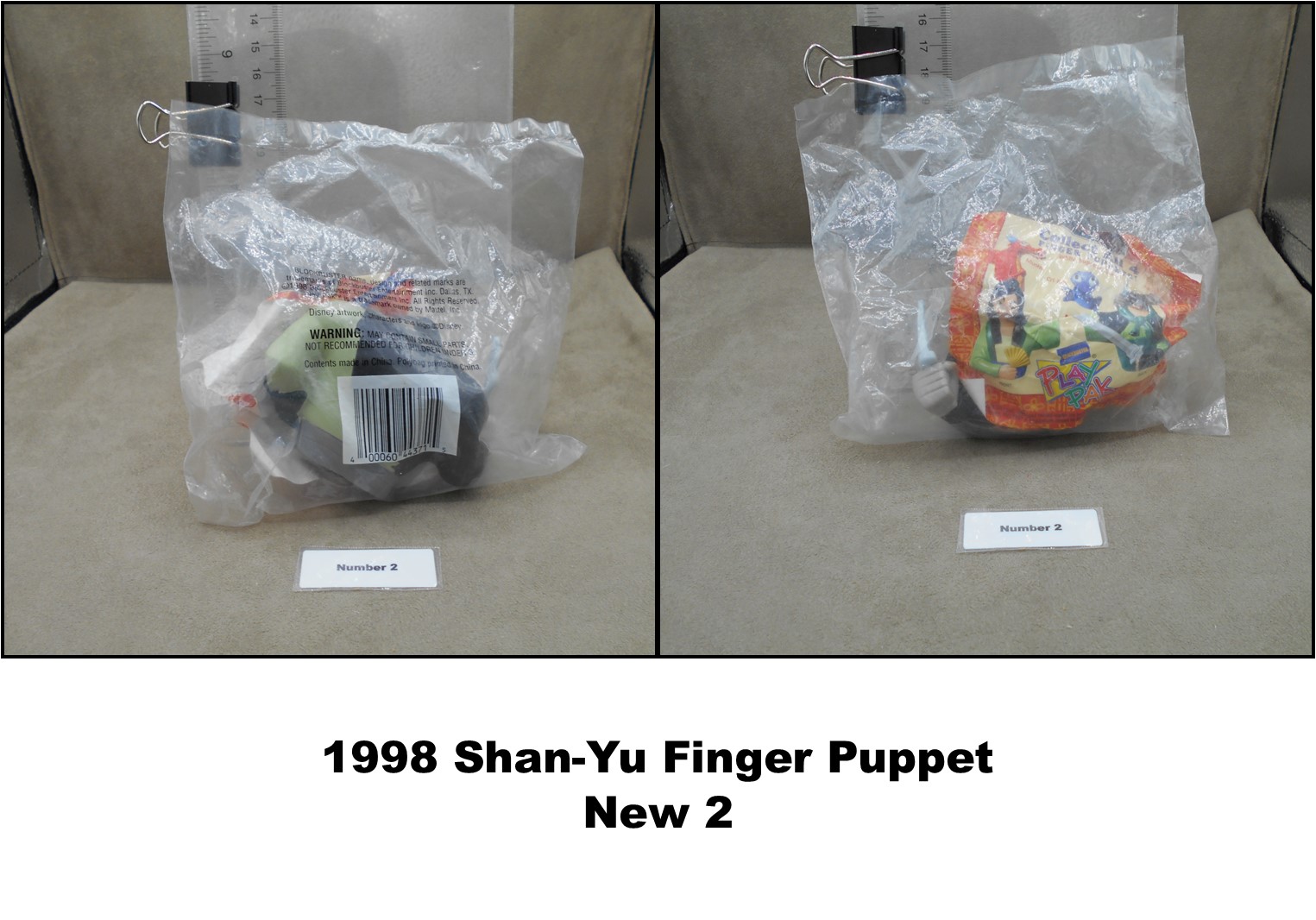 Blockbuster 1998 Play Pak Disney Mulan Finger Puppets-Pick! - Picture 22 of 29
