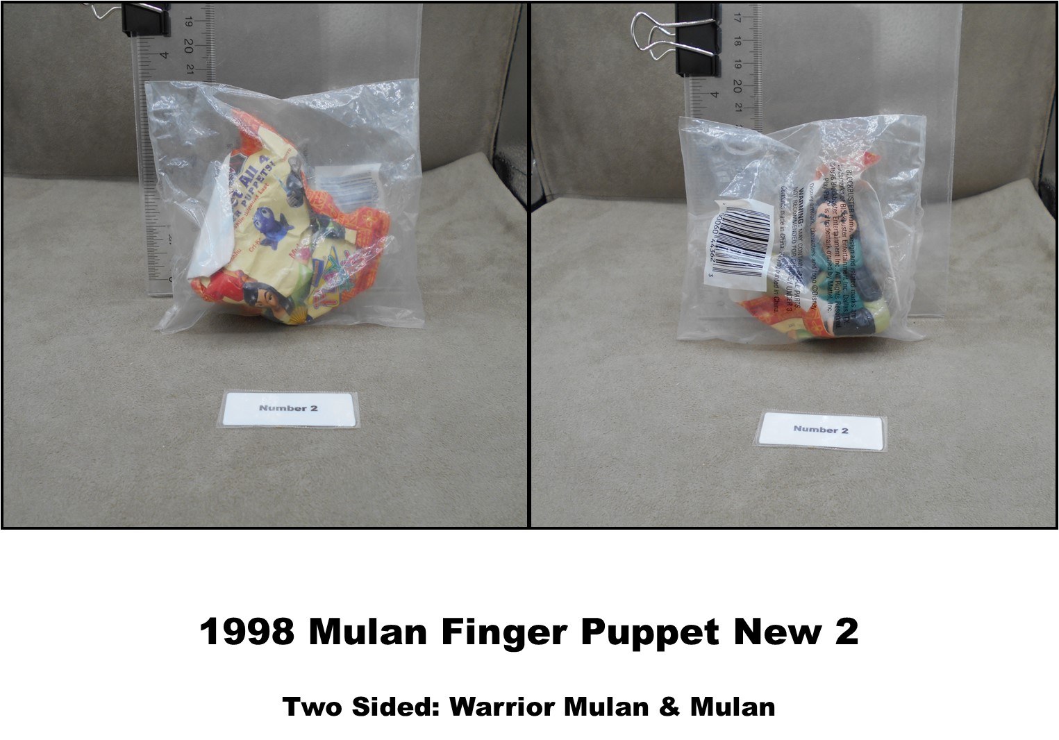 Blockbuster 1998 Play Pak Disney Mulan Finger Puppets-Pick! - Picture 3 of 29