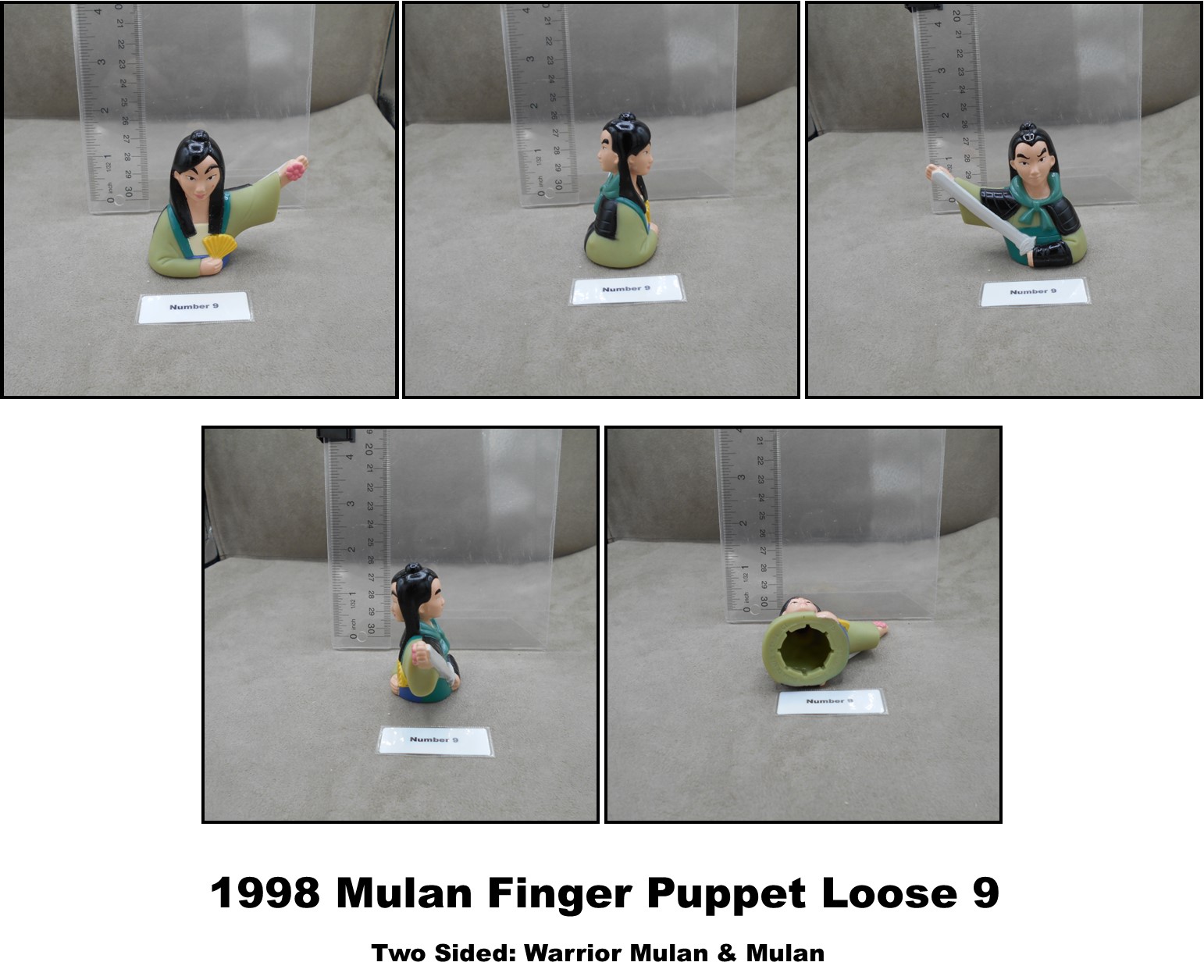 Blockbuster 1998 Play Pak Disney Mulan Finger Puppets-Pick! - Picture 13 of 29