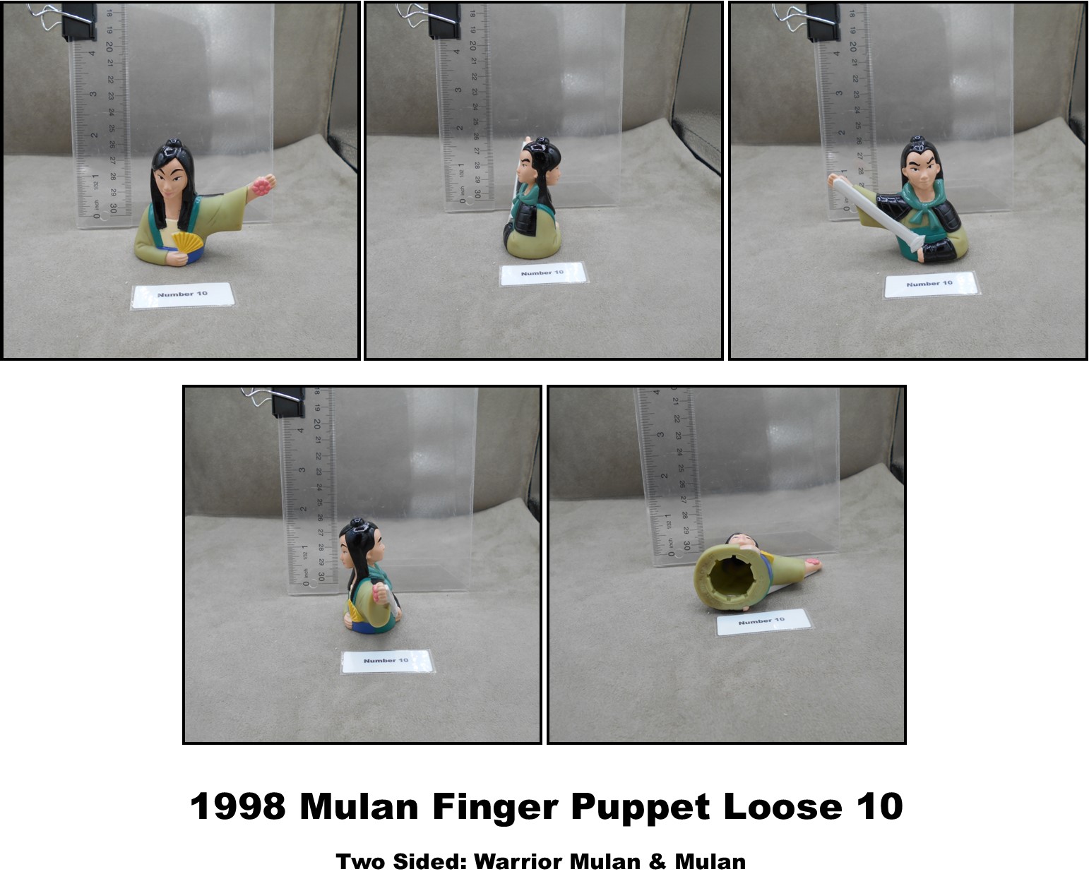 Blockbuster 1998 Play Pak Disney Mulan Finger Puppets-Pick! - Picture 5 of 29