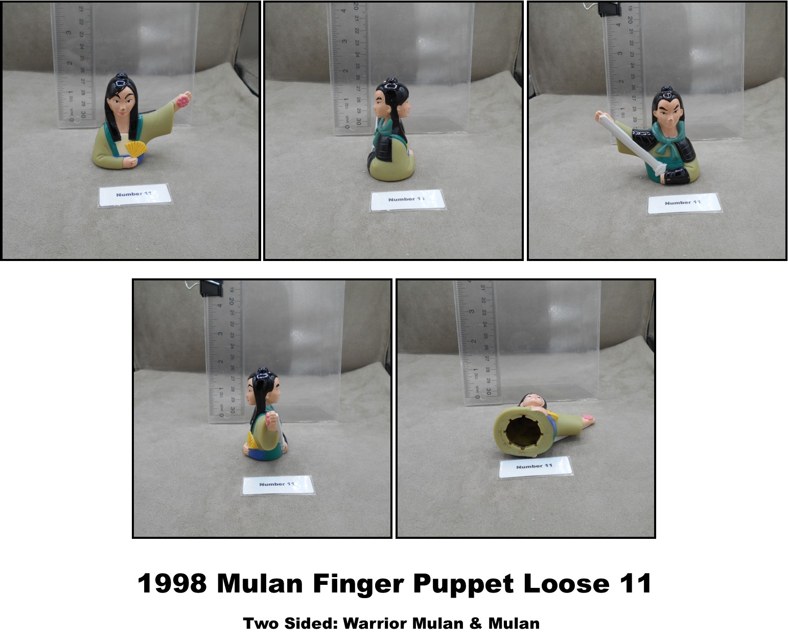 Blockbuster 1998 Play Pak Disney Mulan Finger Puppets-Pick! - Picture 6 of 29