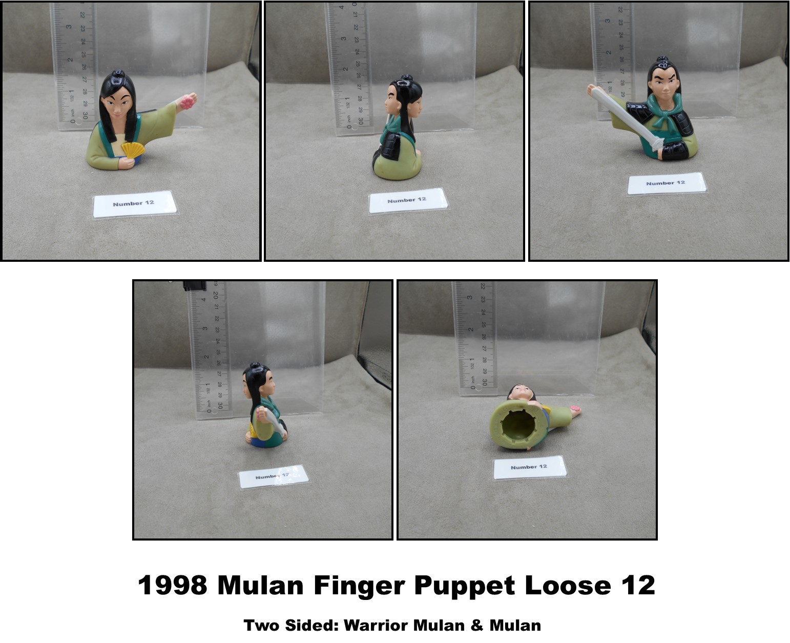 Blockbuster 1998 Play Pak Disney Mulan Finger Puppets-Pick! - Picture 7 of 29