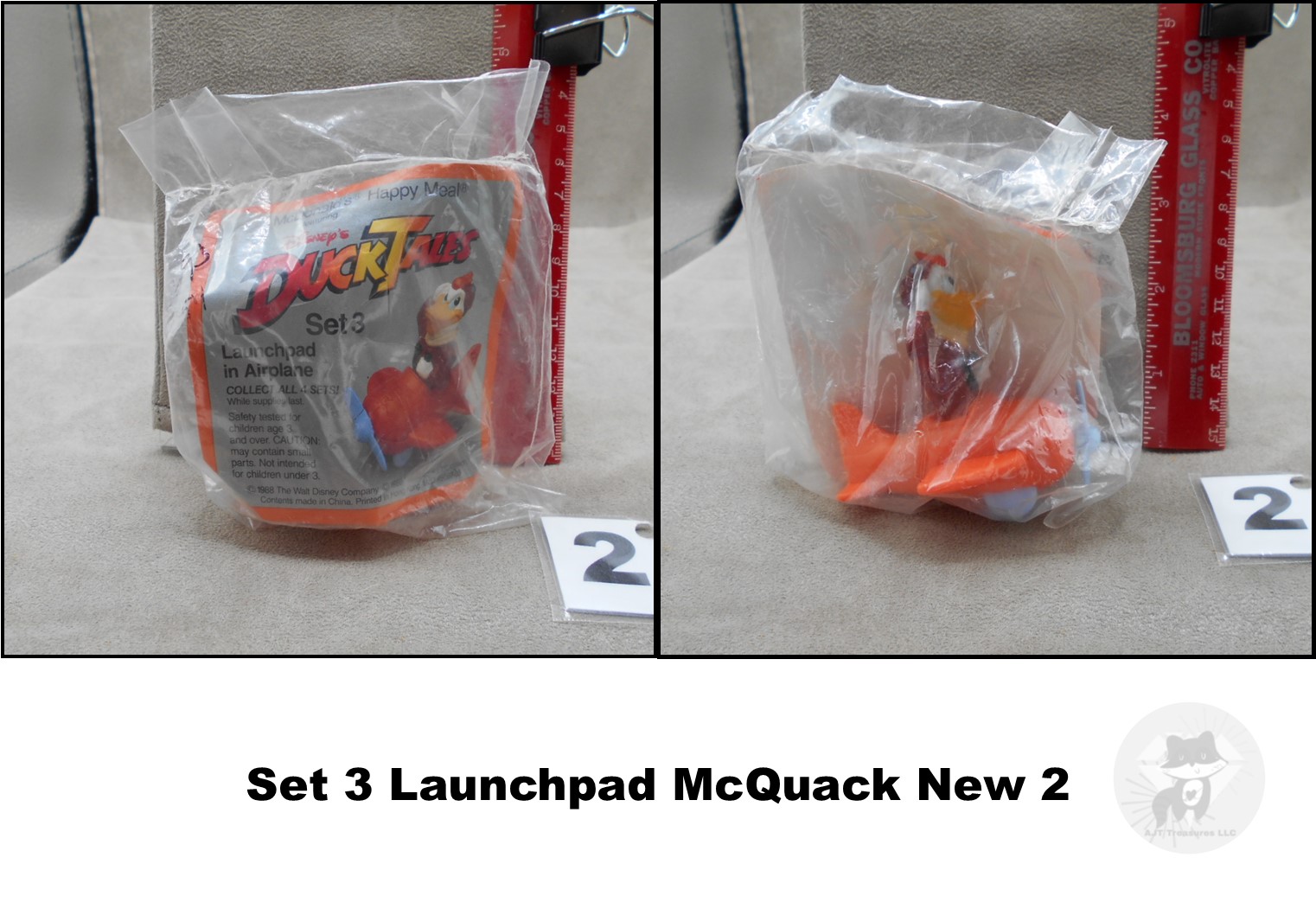 McDonald's 1988 Vintage Disney Afternoon Duck Tales Toys-Choose