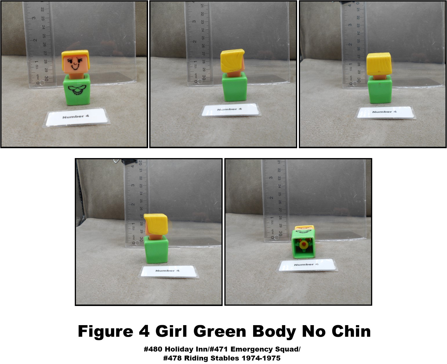 Playskool Vintage Play Friends & Familiar Places Blockhead Figures & Parts-Pick! - Picture 8 of 15