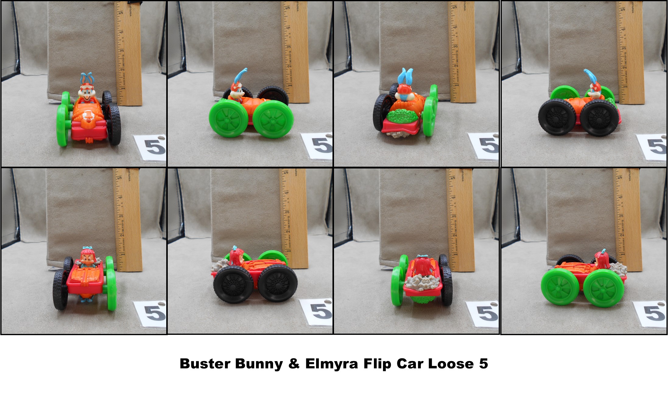 McDonald's 1991 Vintage Looney Tunes Tiny Toons Flip Cars & U3 Toys-Pick! - Picture 8 of 10