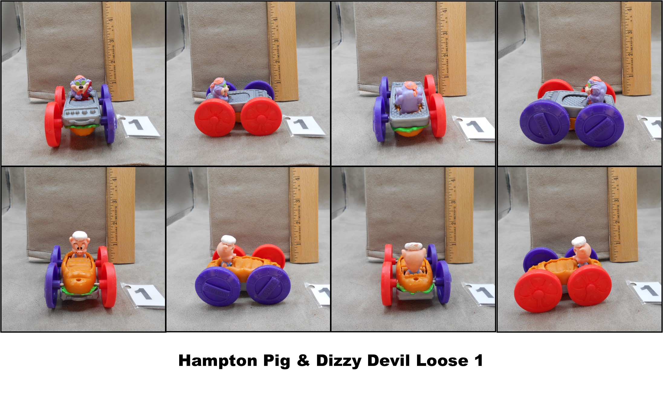 McDonald's 1991 Vintage Looney Tunes Tiny Toons Flip Cars & U3 Toys-Pick! - Picture 10 of 10
