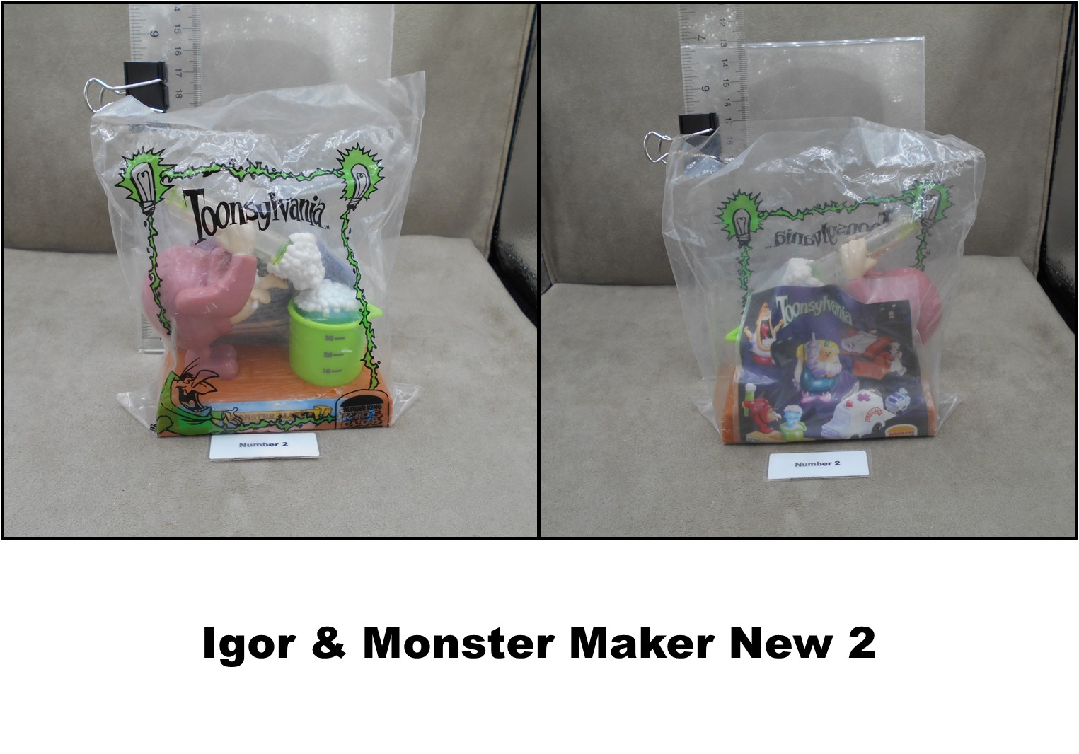 Burger King 1998 Vintage Spielberg's Toonsylvania Toys-Pick! - Picture 4 of 18