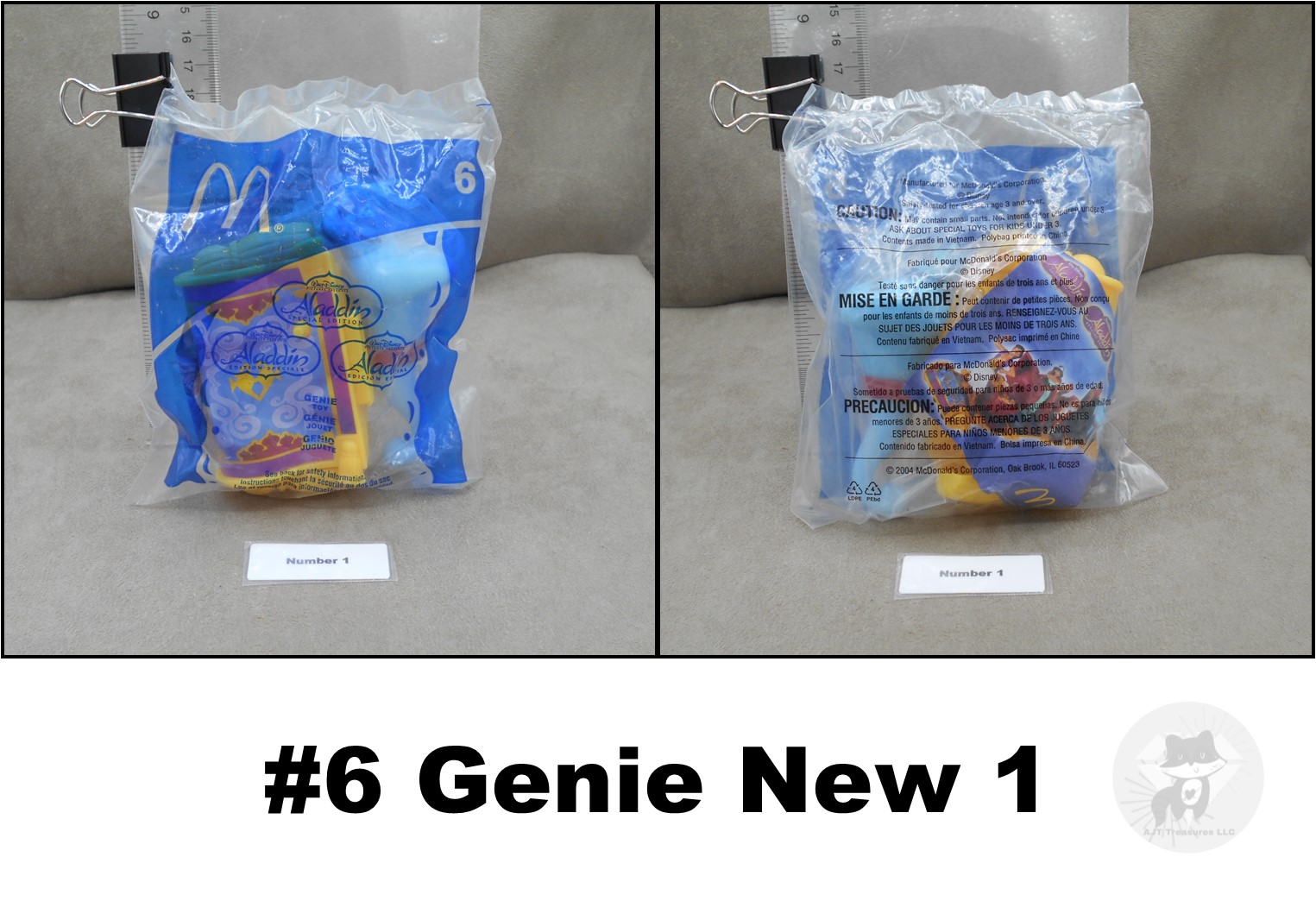 McDonald's 2004 Aladdin Special Edition Toys-Choose!