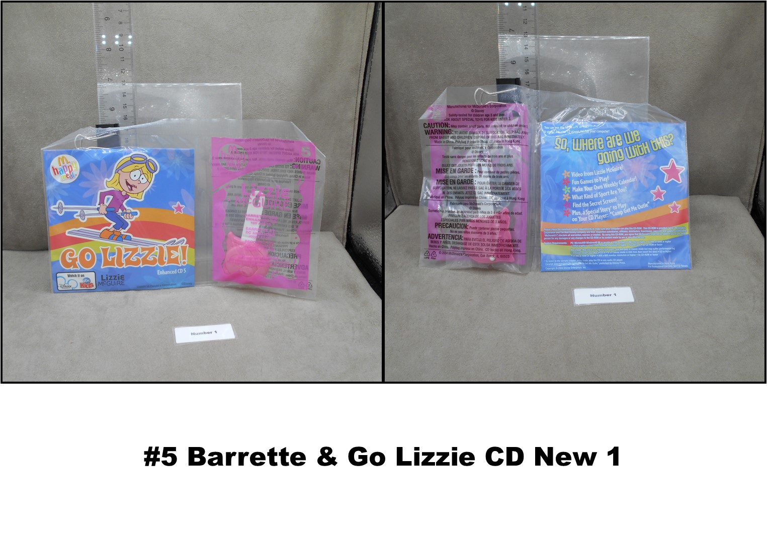 McDonald's 2004 Disney Lizzie McGuire CD's & Fashion Accessories-Choose! - Picture 6 of 7