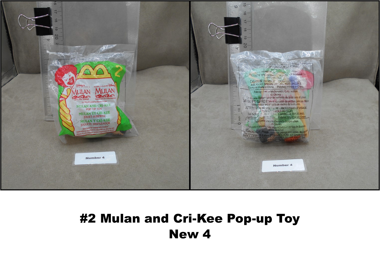 McDonald's Disney Mulan Toys-Various Years-Pick! - Picture 32 of 40
