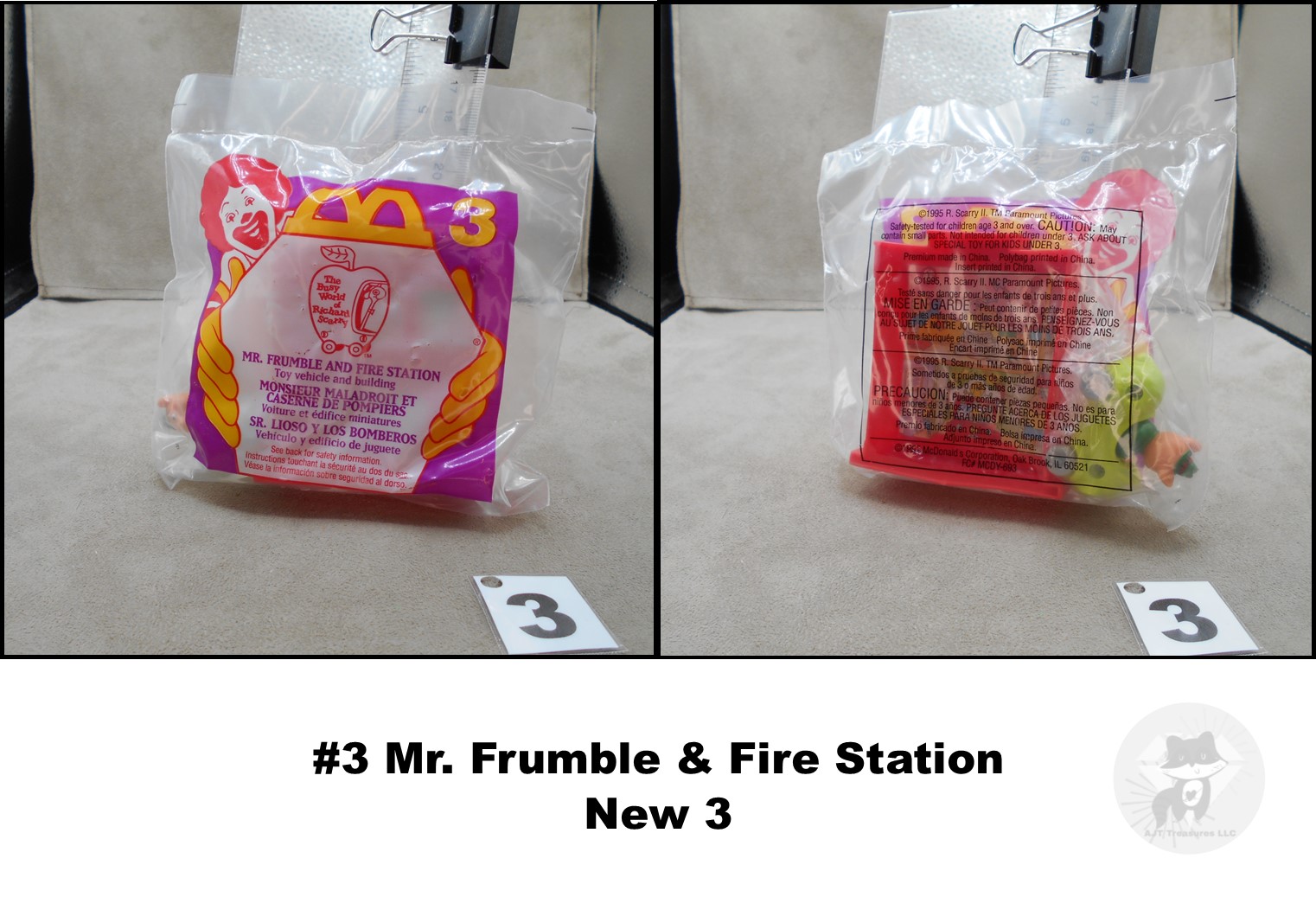 McDonald's 1995 Vintage Busy World of Richard Scarry Toys-Choose Your Favorite! - Picture 8 of 8