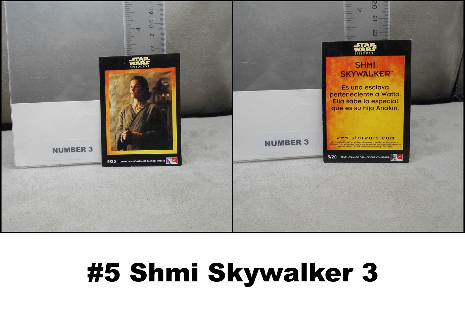 KFC 1999 Episode I Promo Cards from Mexico Spanish-Choose! - Picture 4 of 13