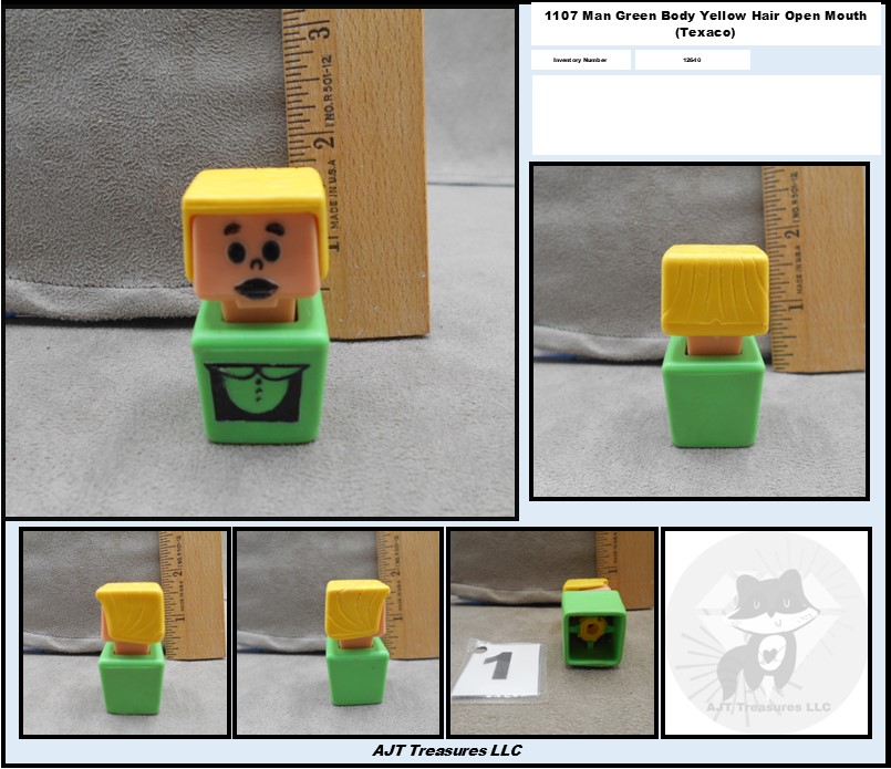 Playskool Vintage Play Friends & Familiar Places Blockhead Figures & Parts-Pick! - Picture 15 of 15