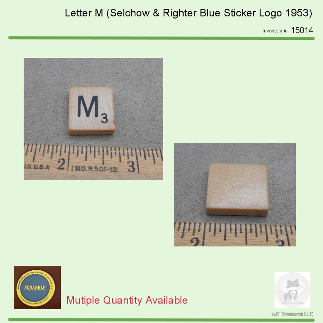 Scrabble Replacement Parts-Wood Tiles & Racks-Pick! - Picture 15 of 29