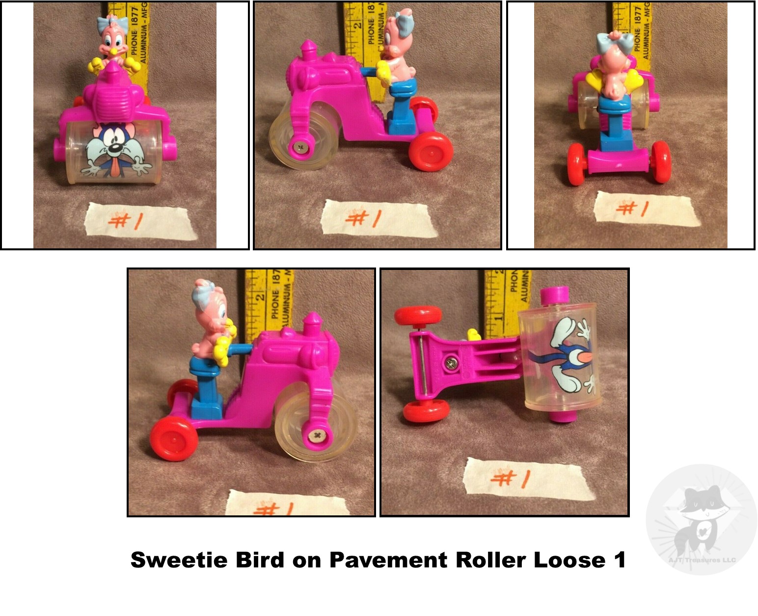 McDonald's 1992 Vintage Looney Tunes Tiny Toons Whacky Rollers-Pick Your Fav! - Picture 33 of 35