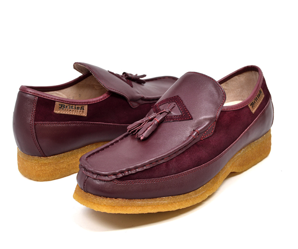 British Collection Men's Brooklyn I Leather & Suede Slip On Shoes - Picture 14 of 15