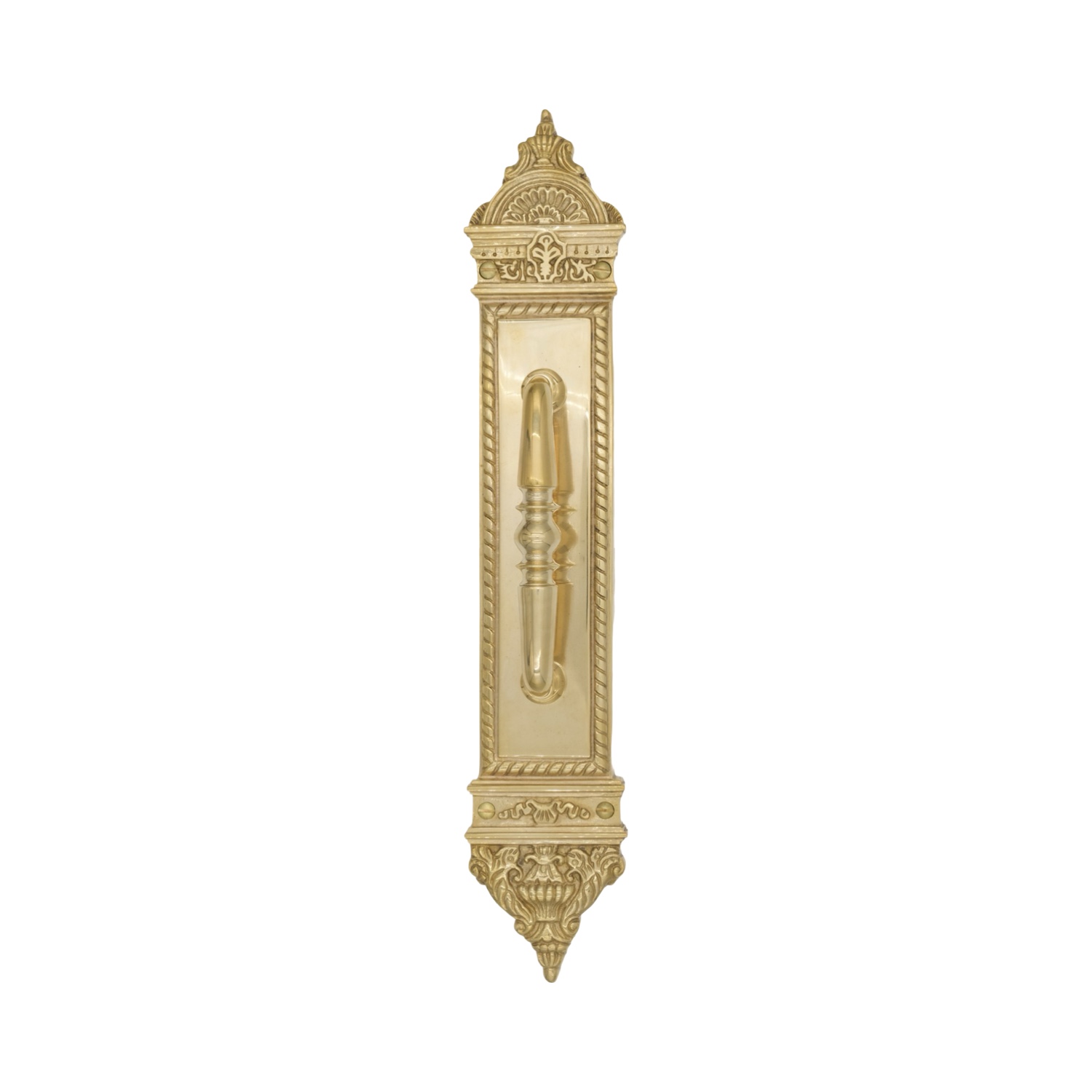 Solid Brass Fan Pull Commercial Door Handles – 2 Finish Choices