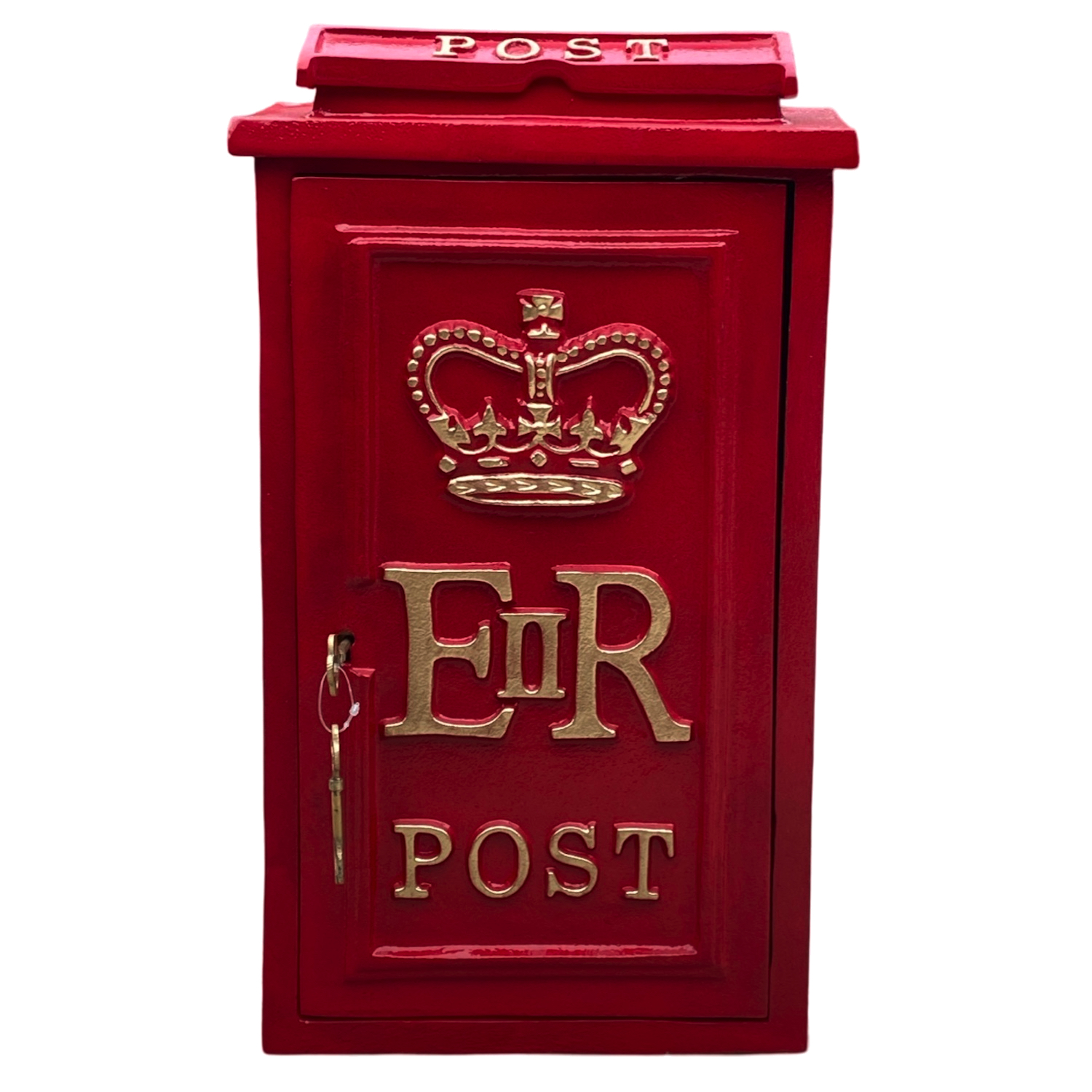 Royal ER II Post Box Mail Slot in Red Cast Iron - Wall Mounted or Standing - Picture 4 of 6