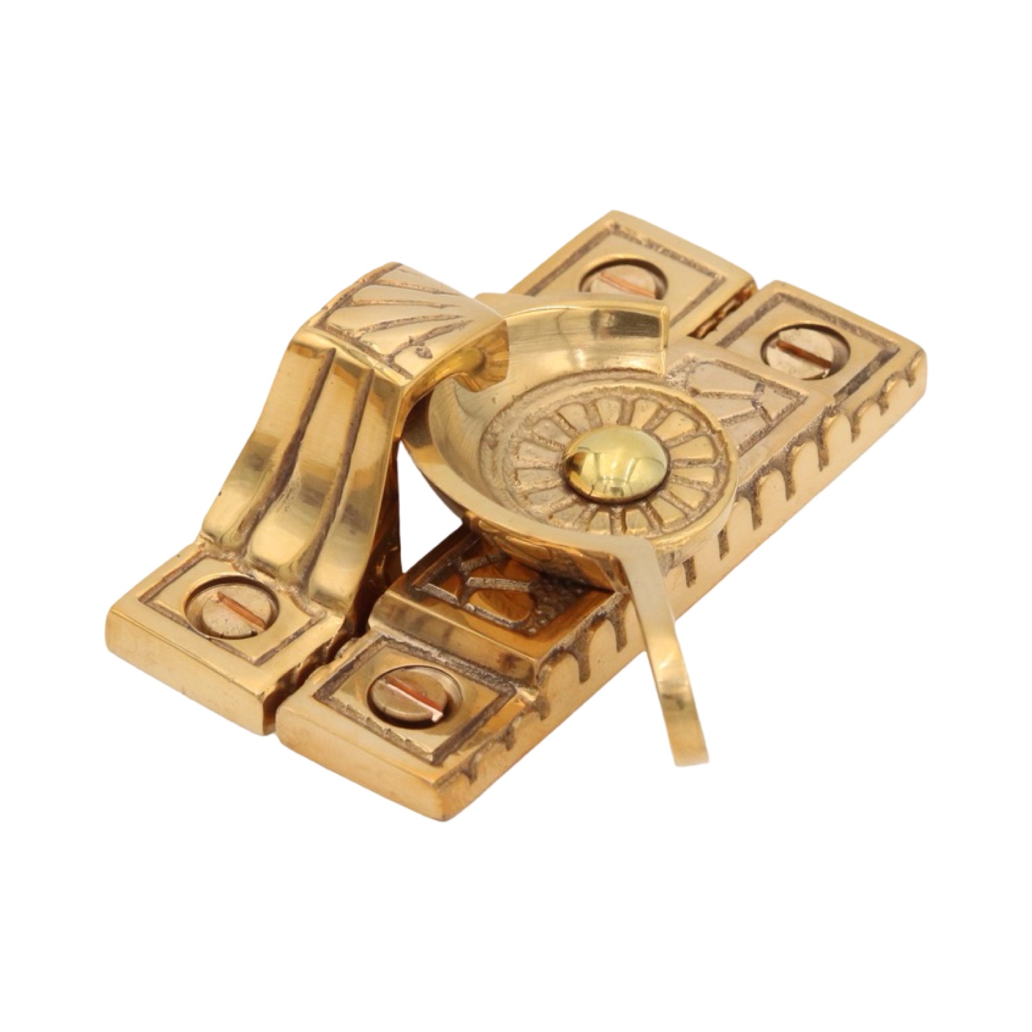 Window Sash Lock in Solid Brass Victorian Vintage Style - 3 Finishes