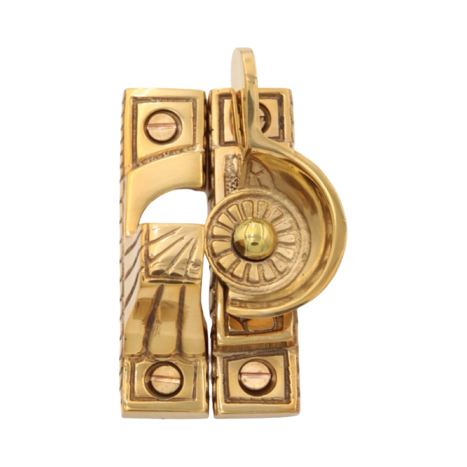 Window Sash Lock in Solid Brass Victorian Vintage Style - 3 Finishes