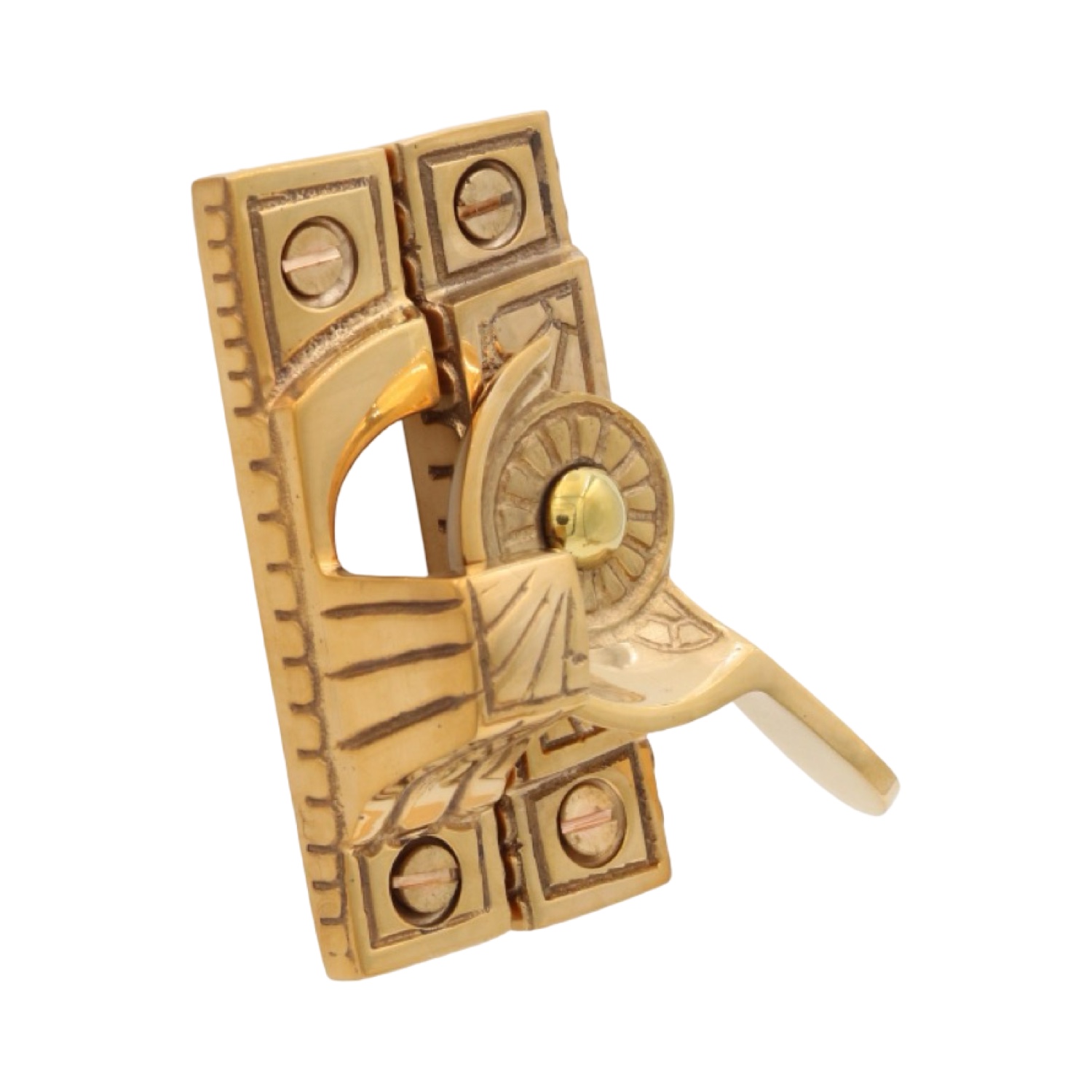 Window Sash Lock in Solid Brass Victorian Vintage Style - 3 Finishes