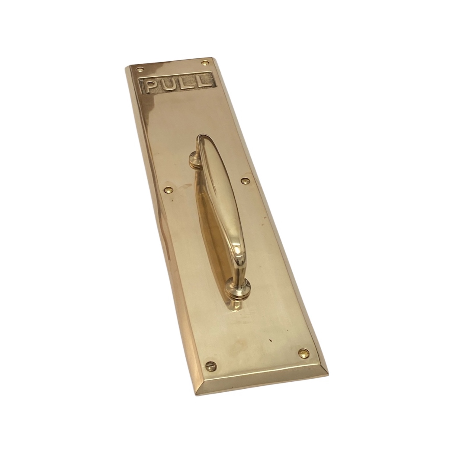Placa de puerta comercial PULL en latón fundido o bronce de alta resistencia - Imagen 7 de 9