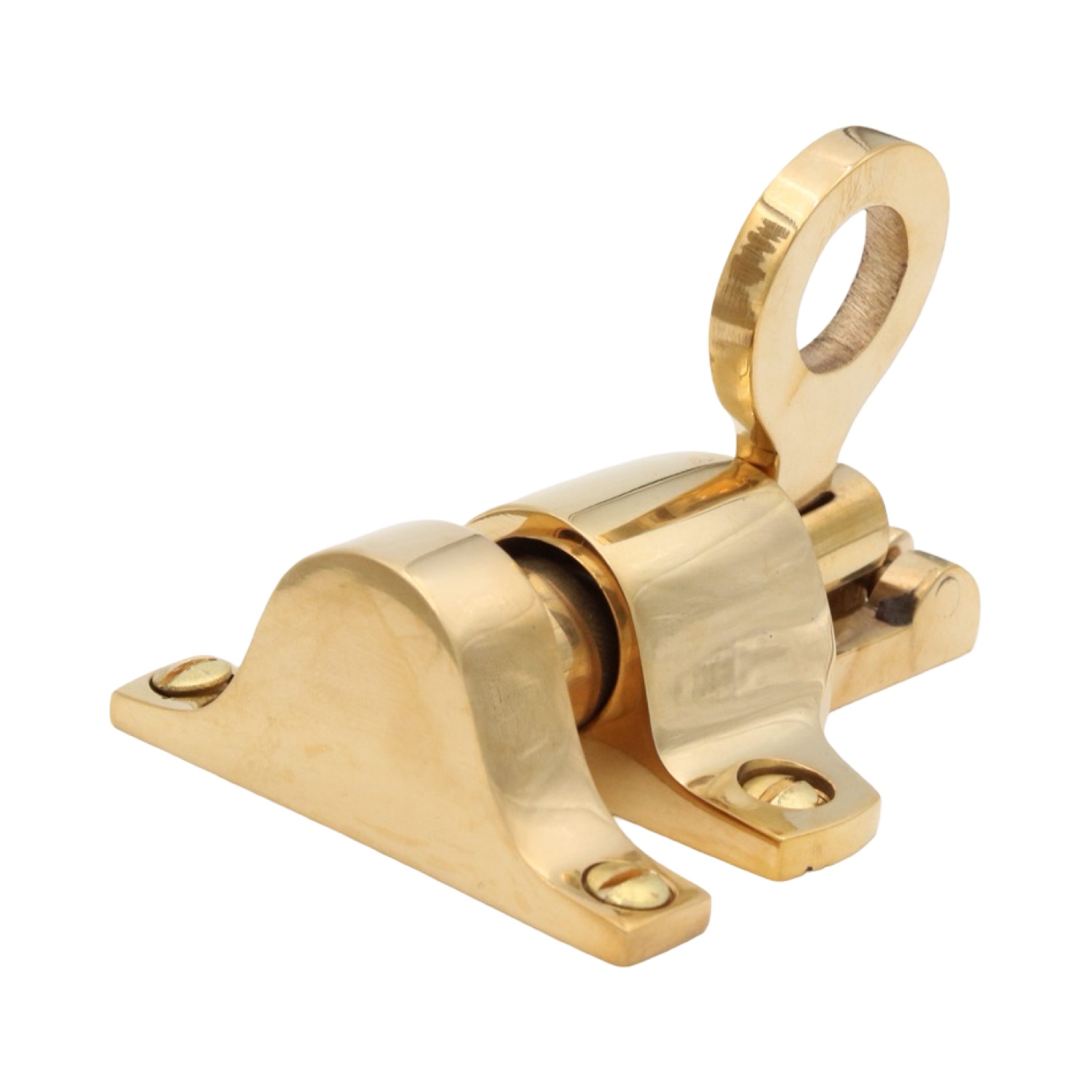 Brass Springing Transom Window Casement Latch with Pull Handle - Choose Finish